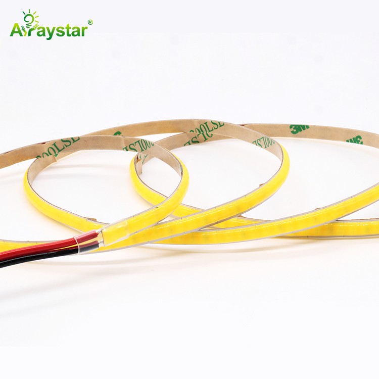CCT Tunable COB LED Strip 5mm Width 7W+7W