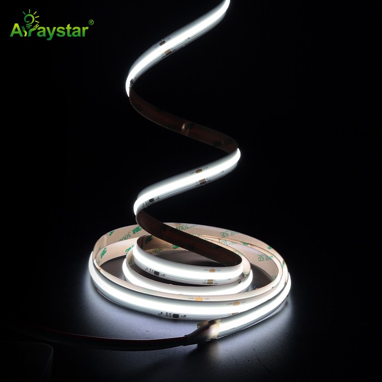 Water Flow White COB LED Strip Light 10mm 420 LEDs/m