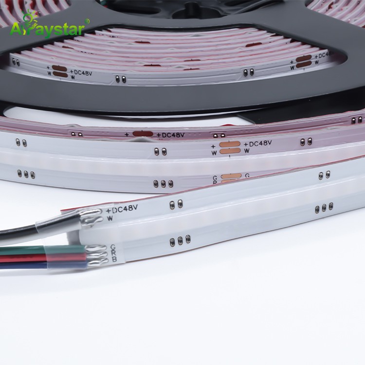 48V 4in1 RGBW COB LED strip Light 12mm 896 LED