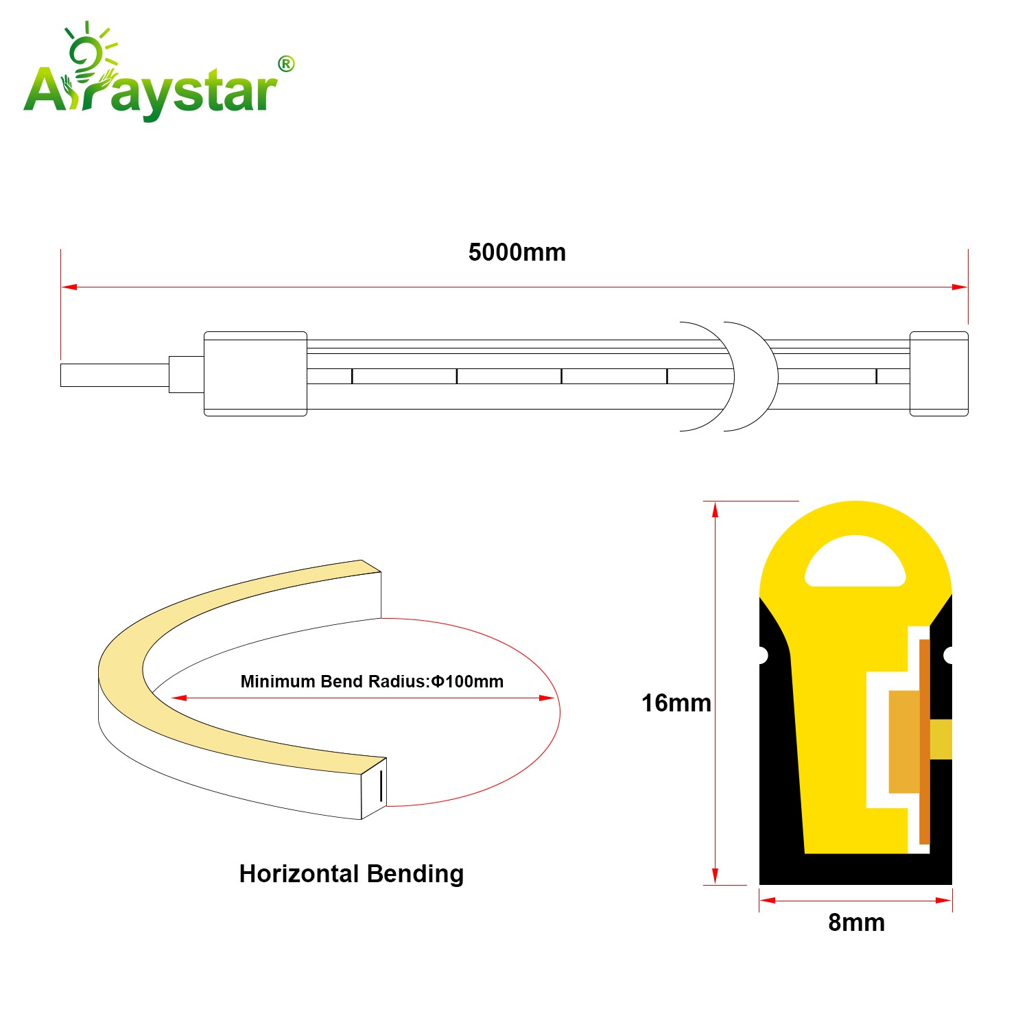 Long Run LED Neon Strip ART-NS0816
