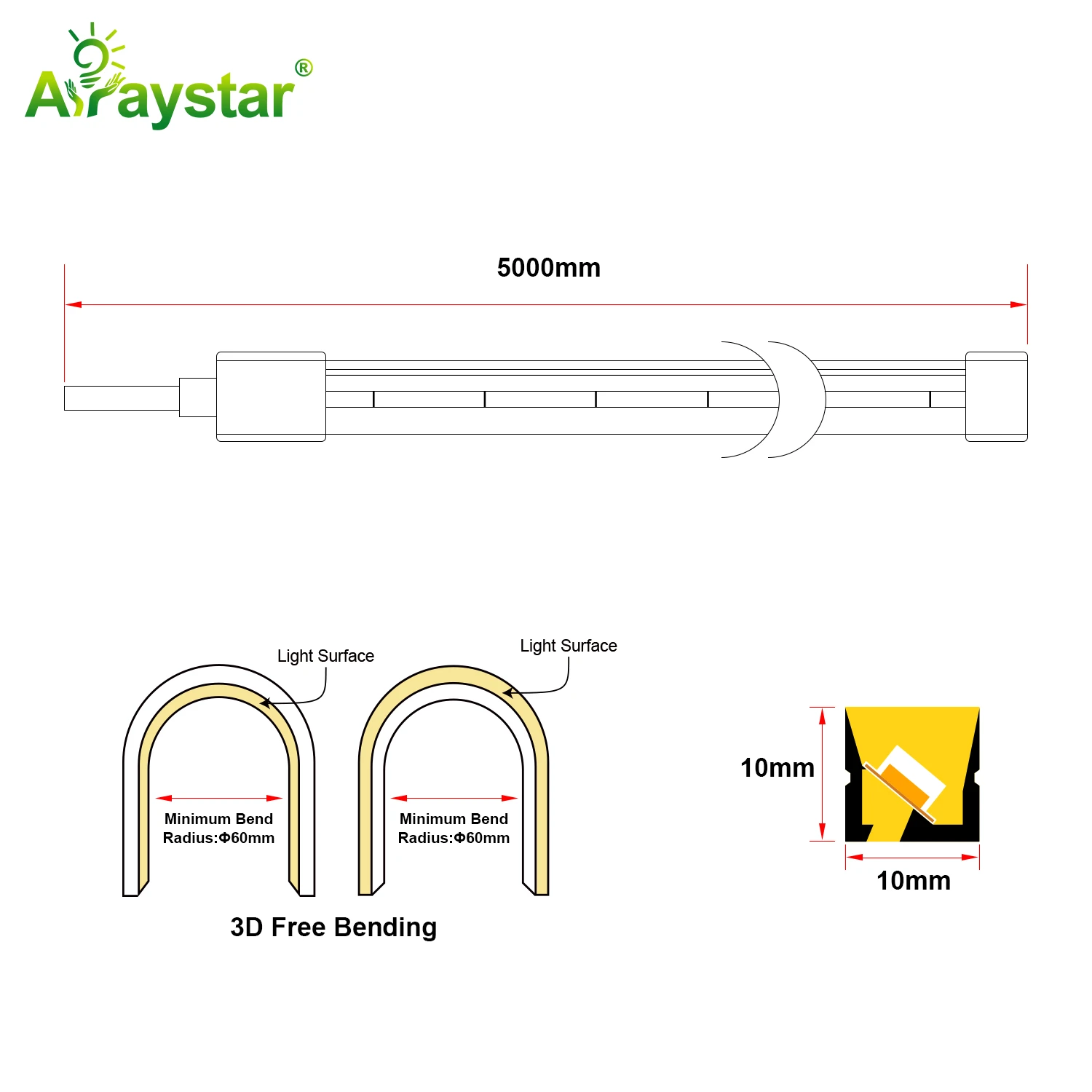 3D LED Neon Strip ART-NS1010 3D