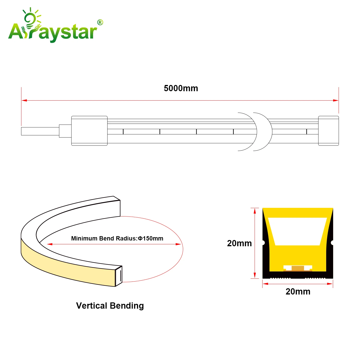 Vertical Bending Neon Flex ART-NS2020 