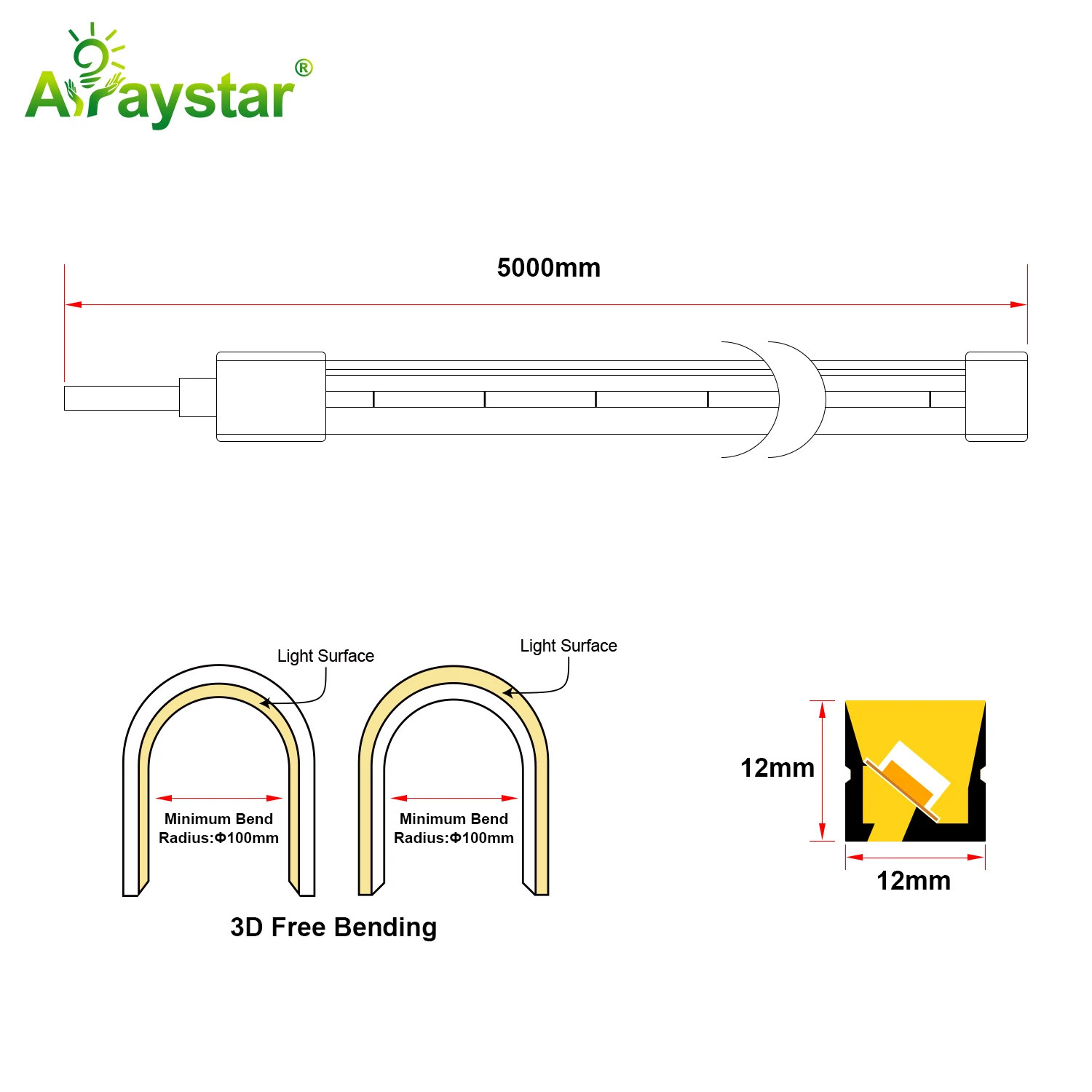 3D LED Neon Strip ART-NS1212 3D