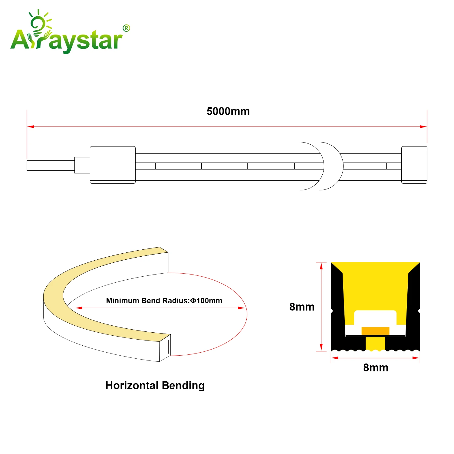 Vertical Bending Neon Flex ART-NS0808