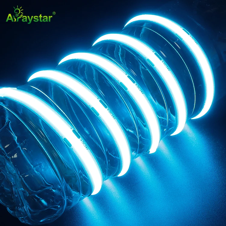 COB LED Strip Light Ice Blue Color 480 LEDs/m 8mm 