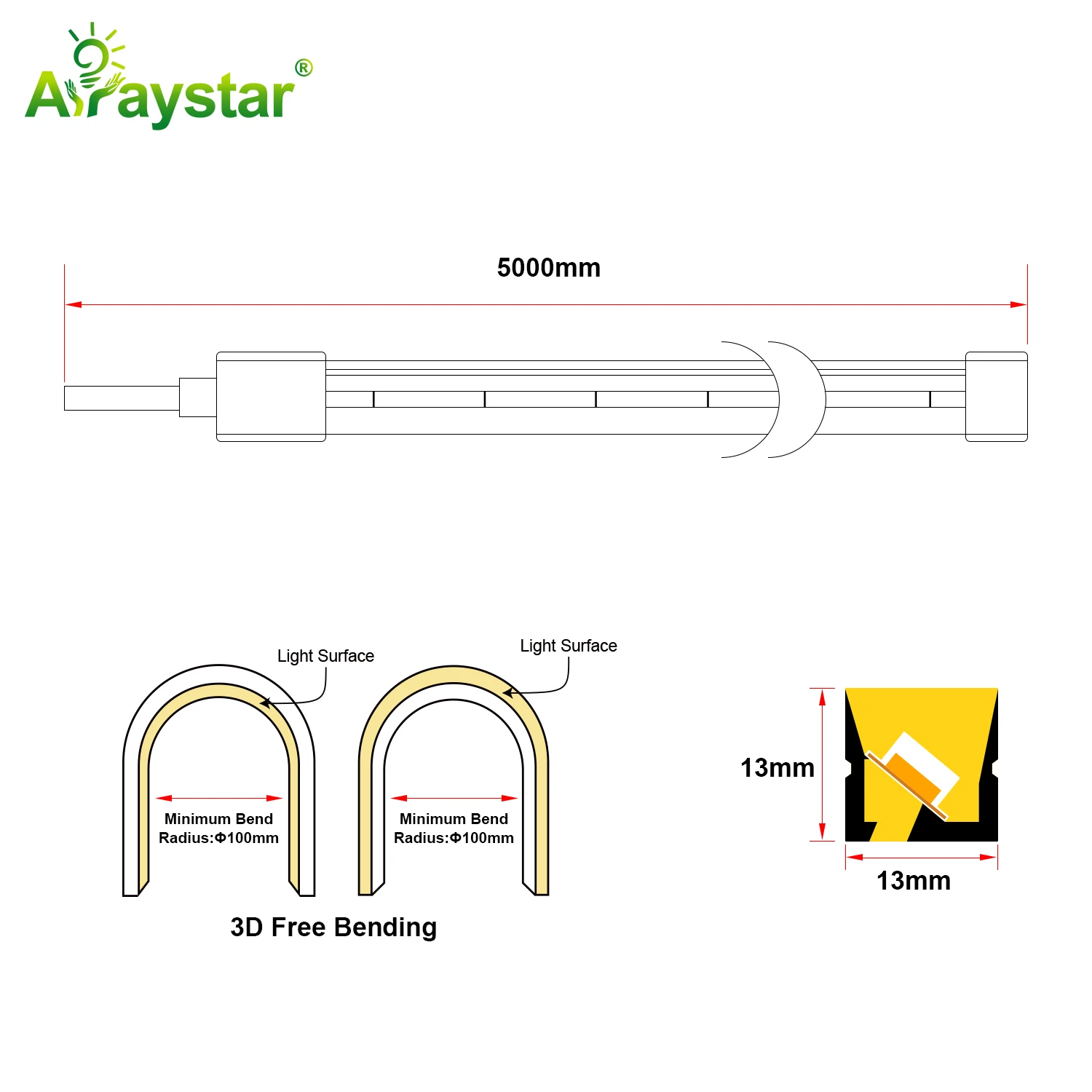 3D LED Neon Strip ART-NS1313 3D