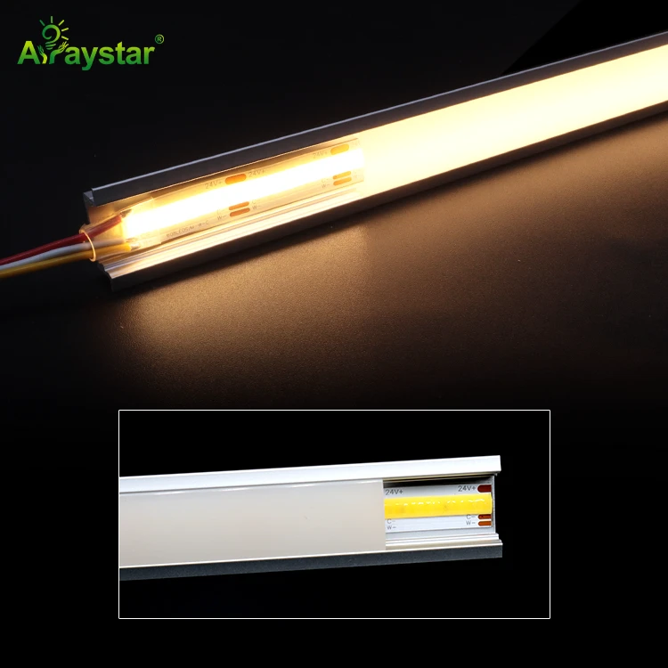 CCT Tunable COB LED Strip 10mm 7W+7W