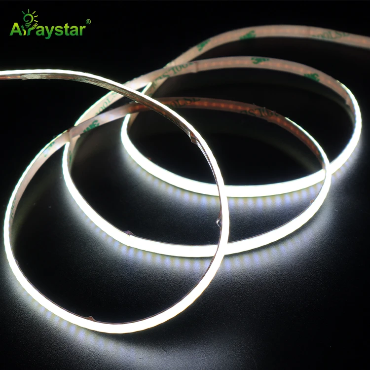 CCT Tunable COB LED Strip 5mm Width 7W+7W