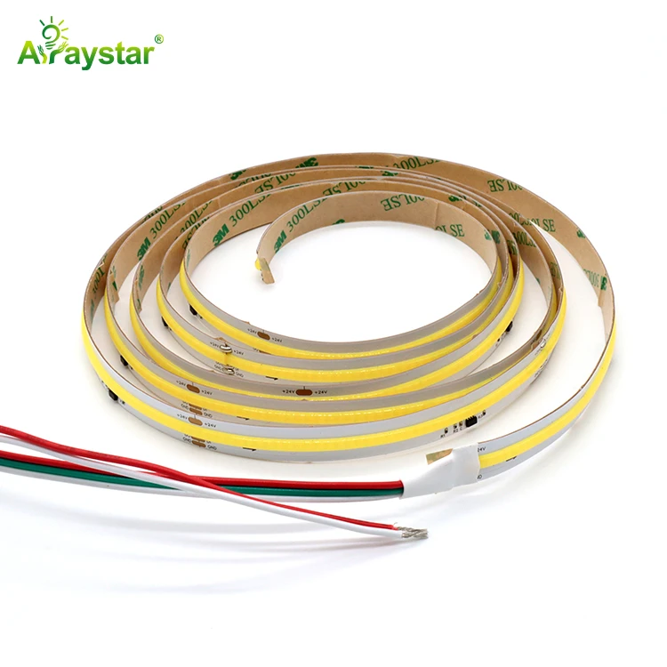 Water Flow CCT Tunable COB LED Strip Light 10mm 480 LED