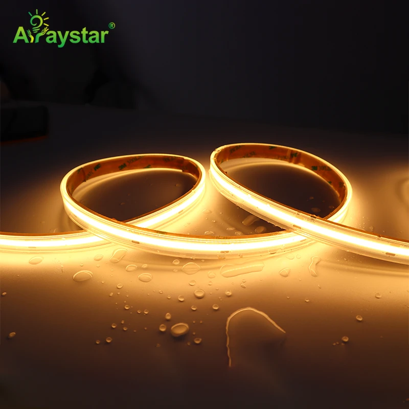 IP67 Silicone Extrusion COB LED Strip 480 LED 8mm 9.6W