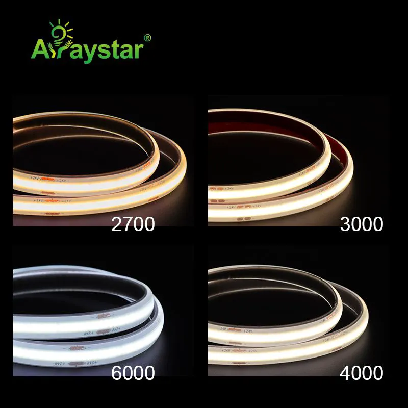 IP67 Silicone Extrusion COB LED Strip 480LED 8mm 9.6W