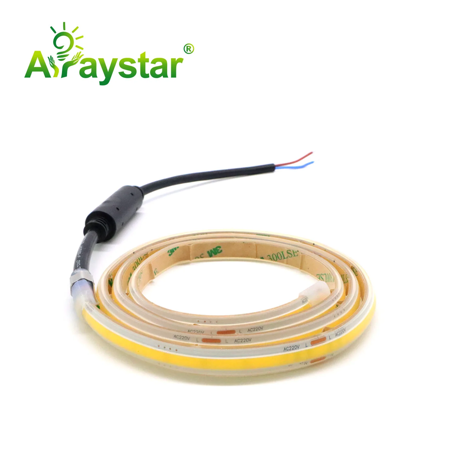 220V IP67 Solid Silicone Extrusion COB LED Strip 480 LED 8mm