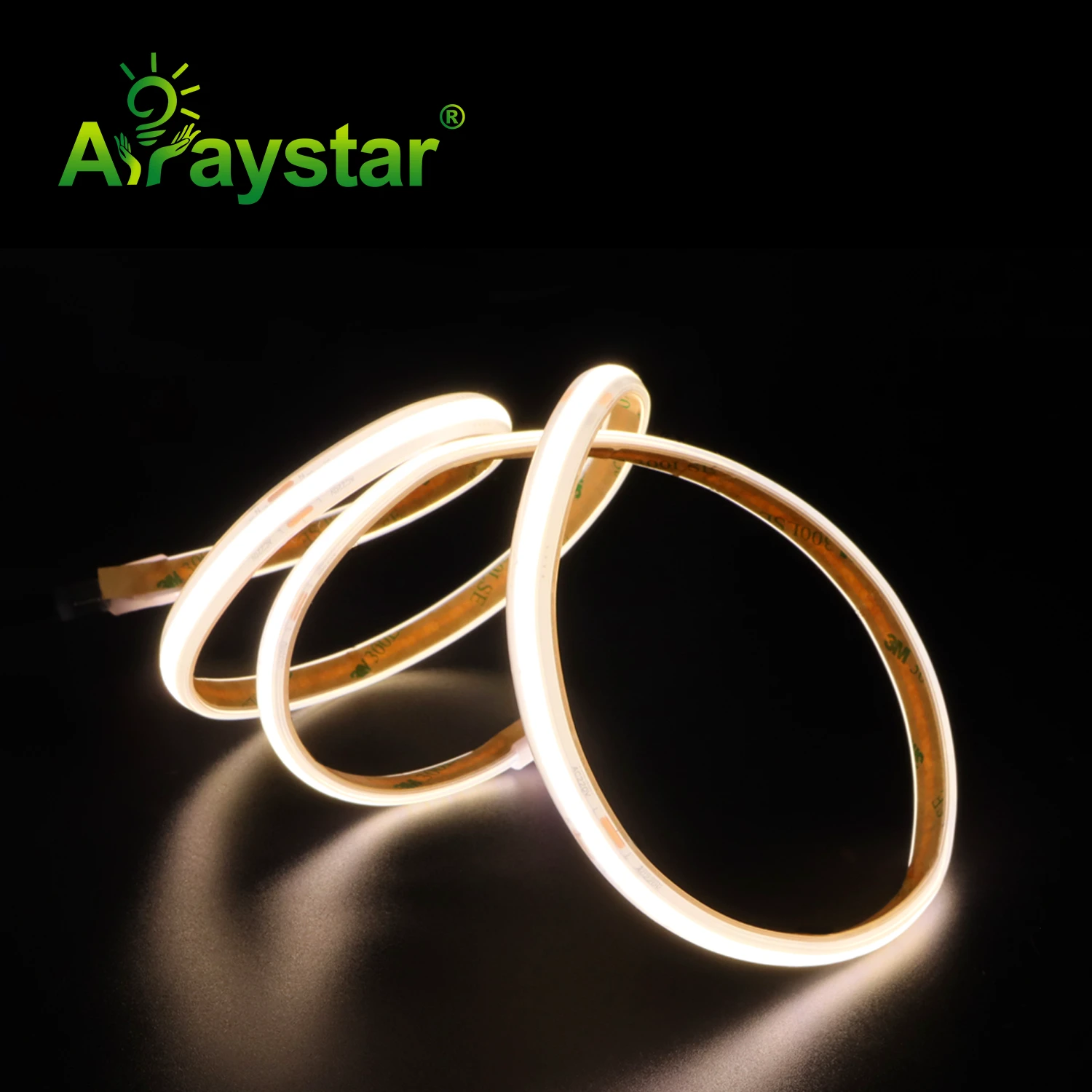 220V IP67 Solid Silicone Extrusion COB LED Strip 480 LED 8mm
