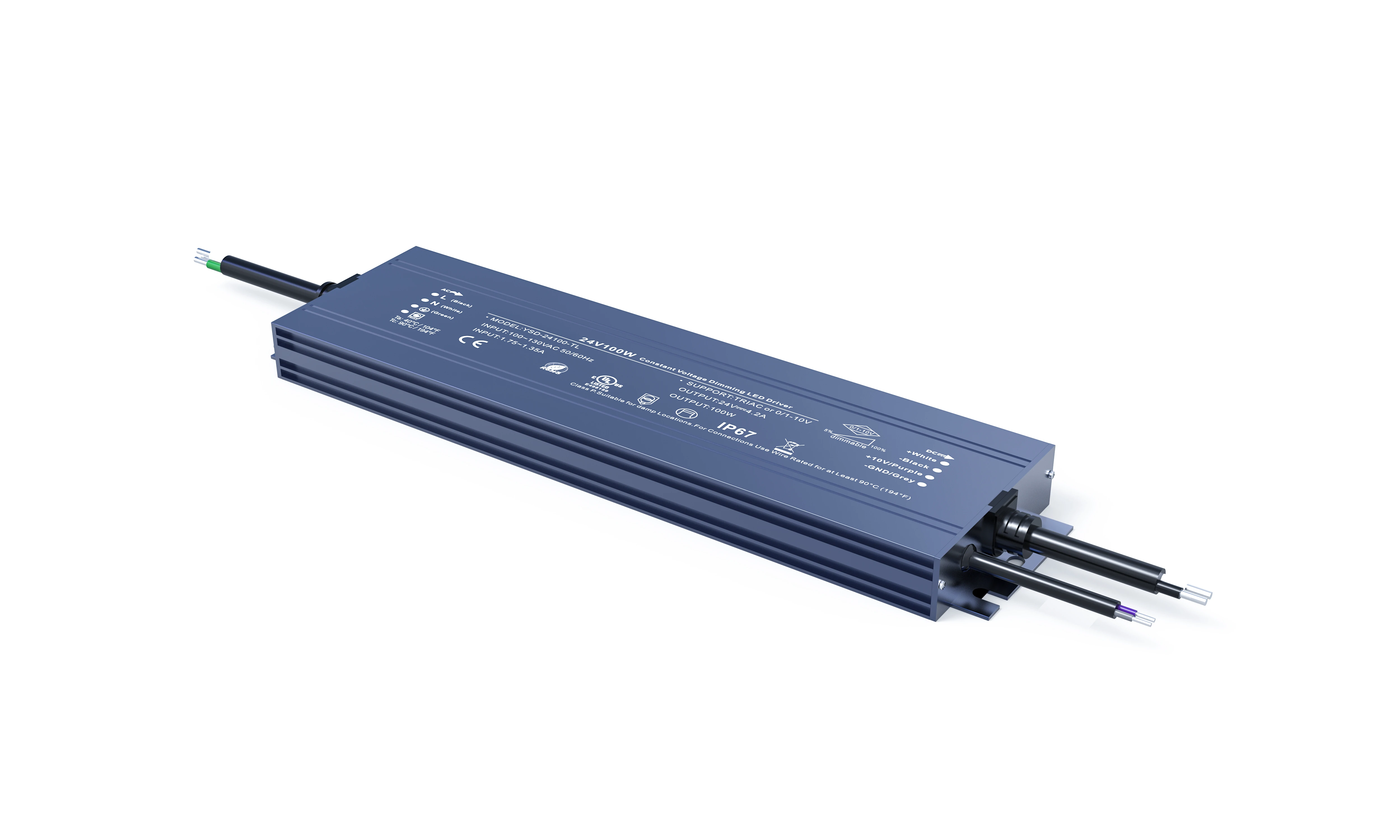 60W–300W LED Waterproof Dimmable Power Supply