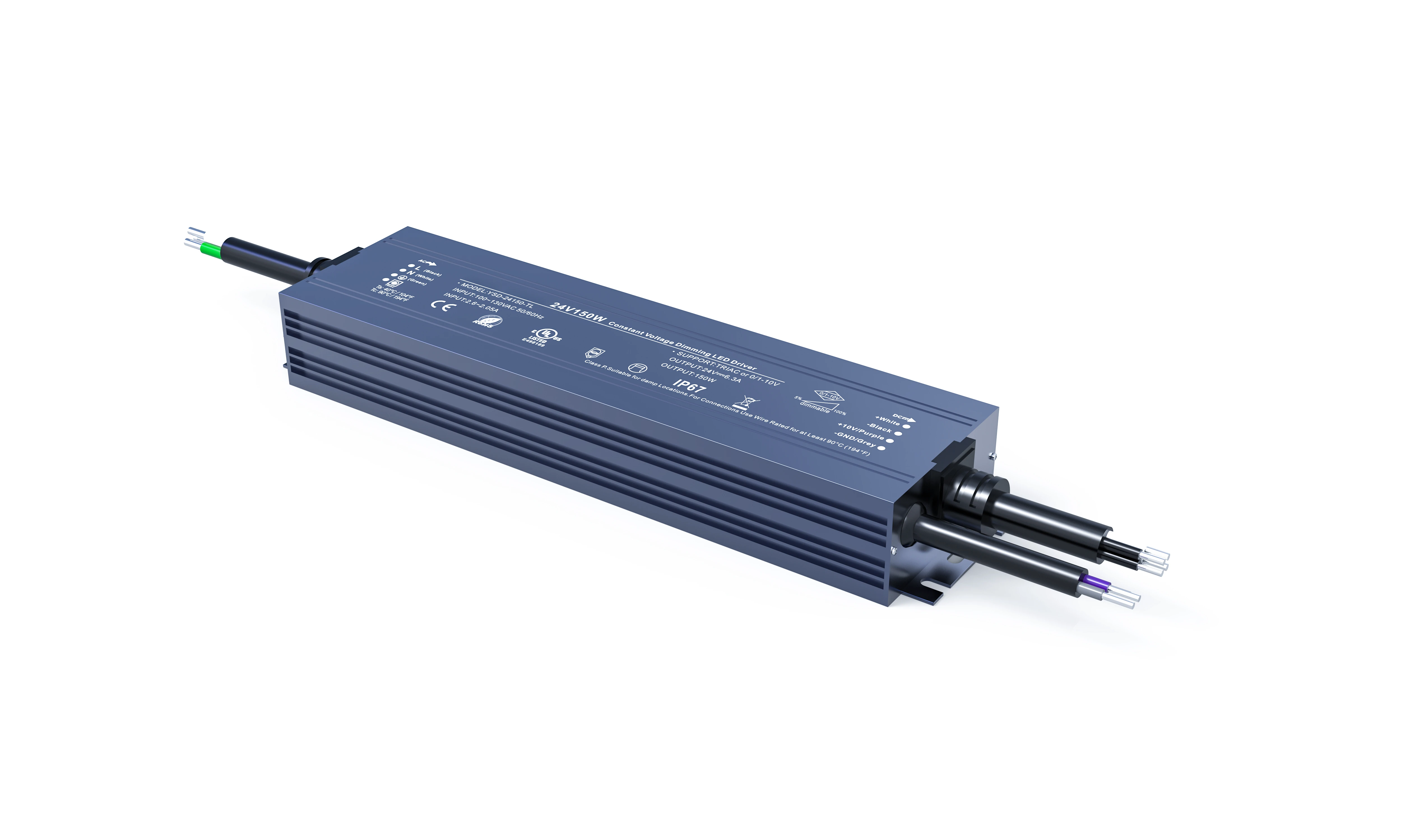 60W–300W LED Waterproof Dimmable Power Supply