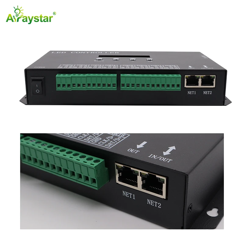 ART-H807SA 8CH DMX-to-SPI ArtNet LED Controller