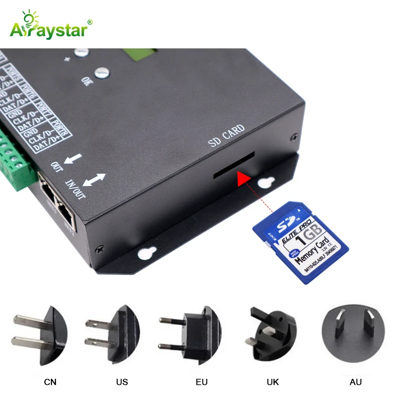 ART-H807SA 8CH DMX-to-SPI ArtNet LED Controller