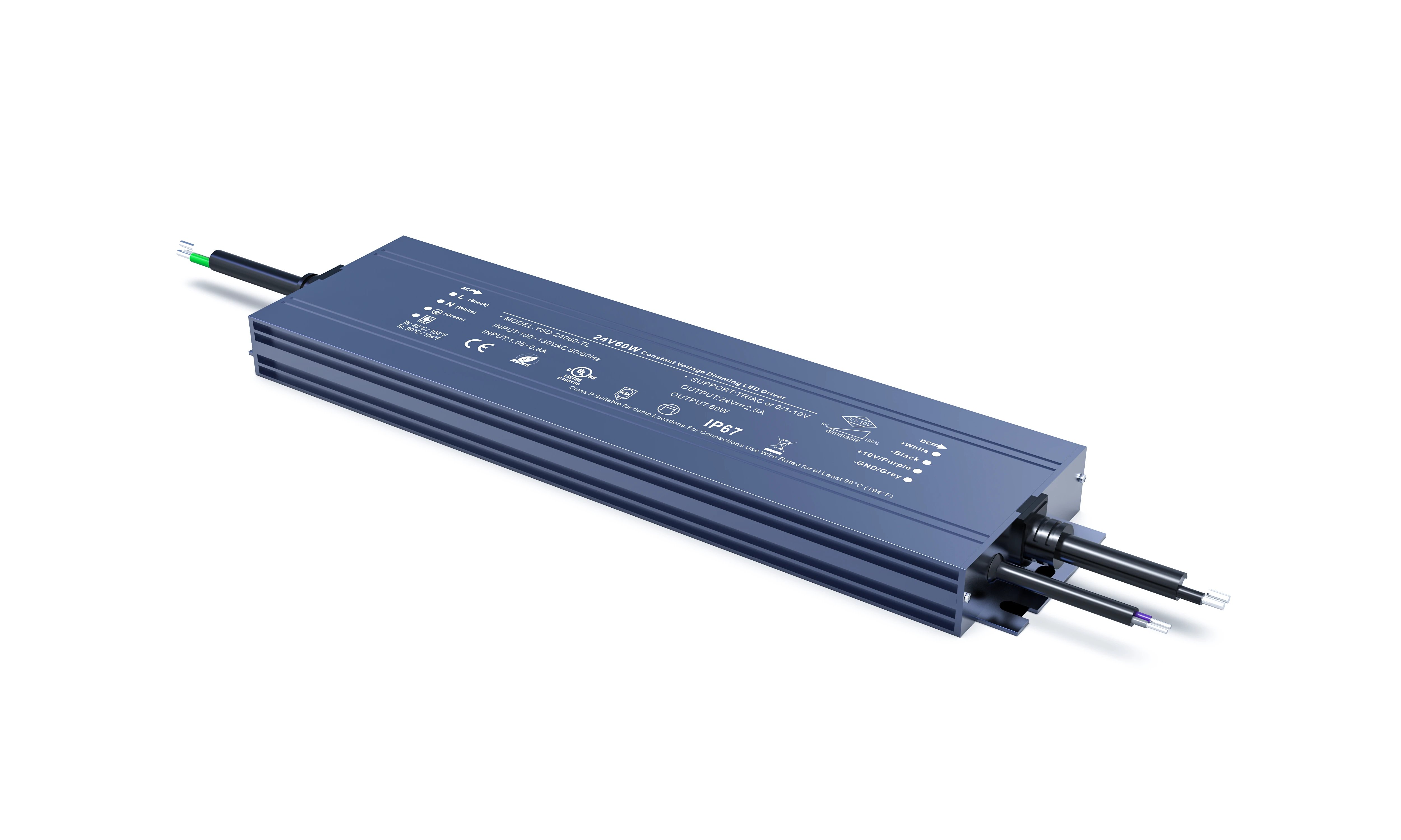 60W–300W LED Waterproof Dimmable Power Supply