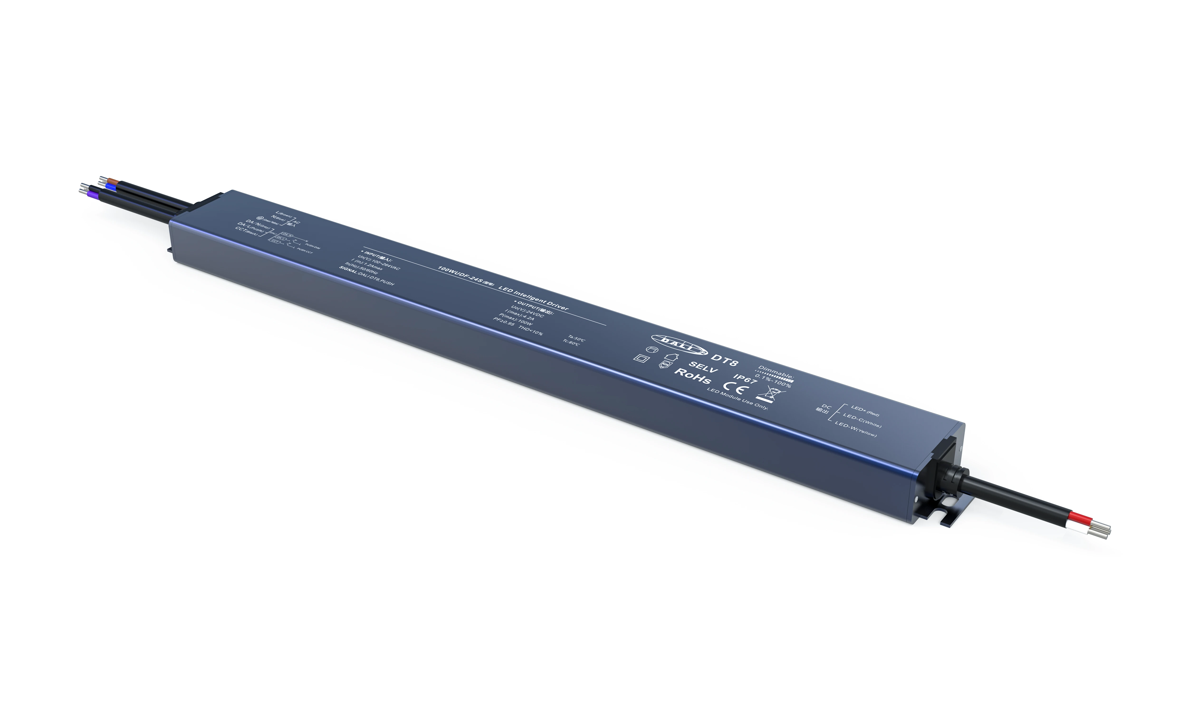 DT8 Series LED Dimmable Waterproof Power Supply