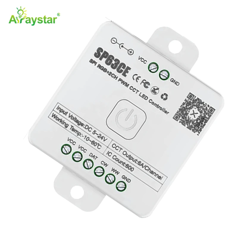 SP63CE SPI RGB + 2CH PWM CCT LED Controller