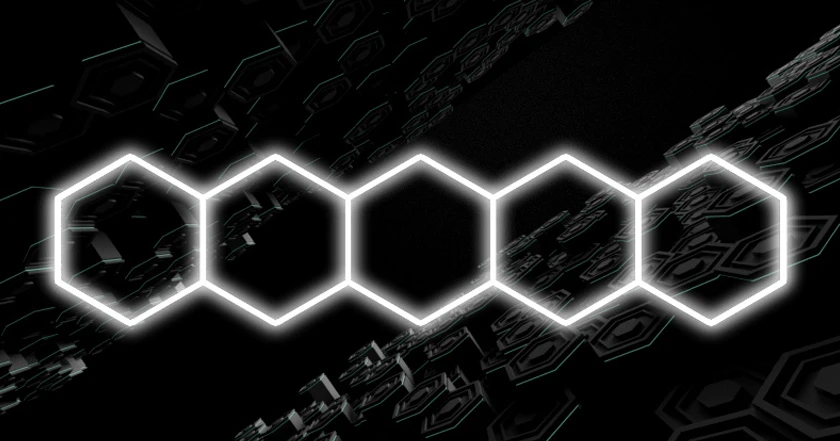130W Hexagon Garage Light Honeycomb LED Ceiling Lighting System for Car Detailing Workshop