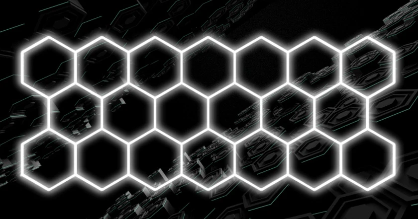 395W Hexagon Garage Light Honeycomb LED Ceiling Lighting System for Car Detailing Workshop