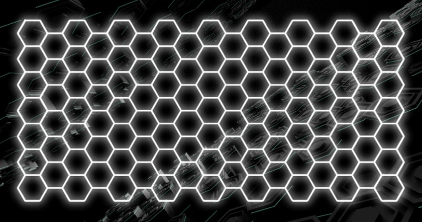 1900W Hexagon Garage Light Honeycomb LED Ceiling Lighting System for Car Detailing Workshop