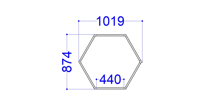 30W Hexagon Garage Light Honeycomb LED Ceiling Lighting System for Car Detailing Workshop