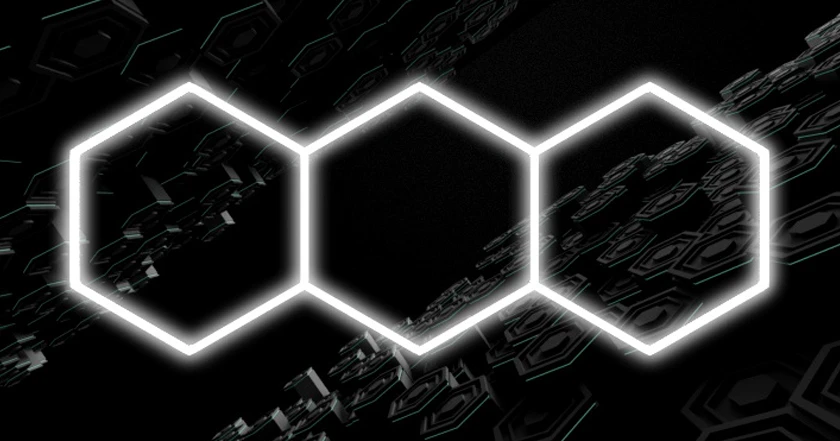 80W Hexagon Garage Light Honeycomb LED Ceiling Lighting System for Car Detailing Workshop
