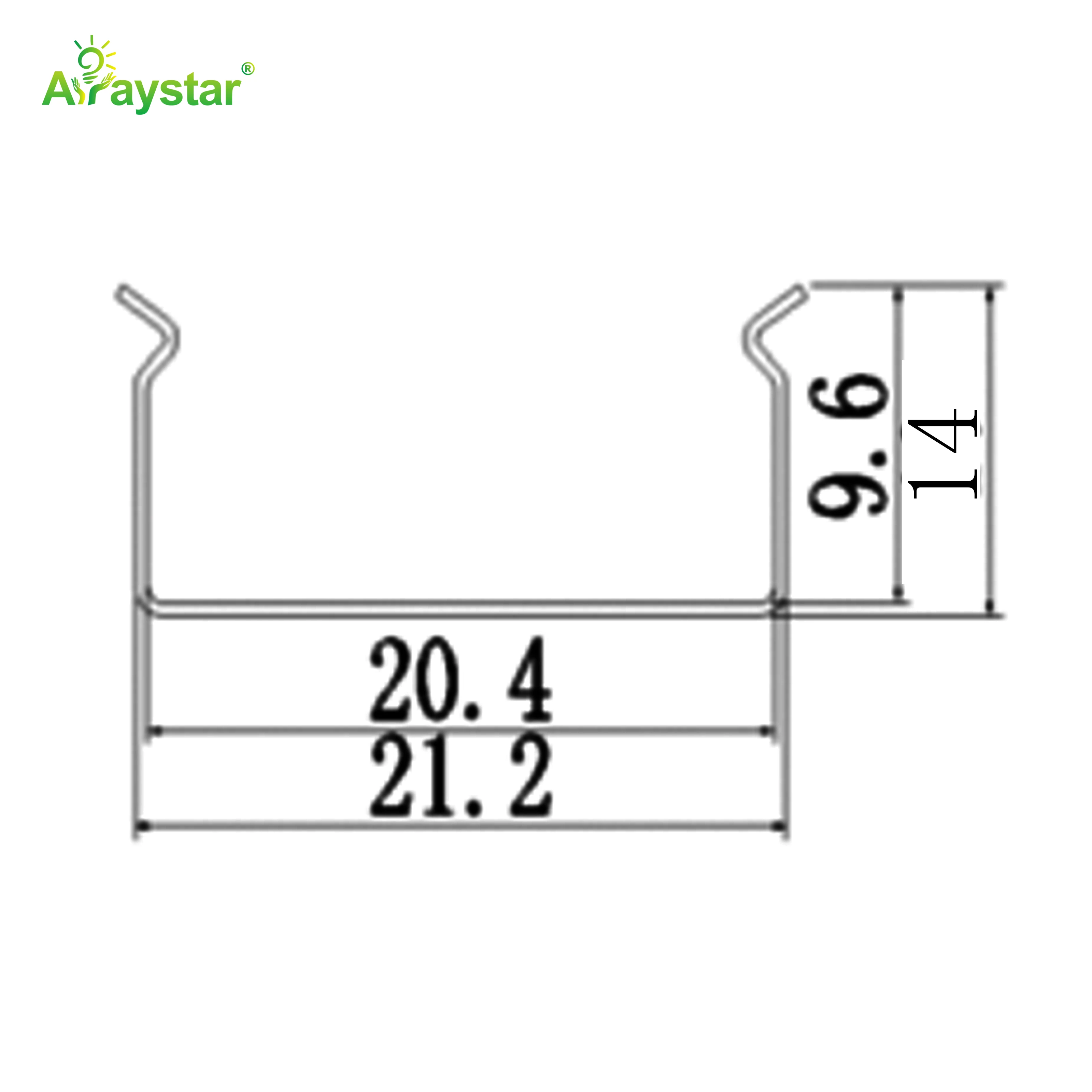 ART-2014 Stainless Steel Flexible Mounting Clips / Profile Channel for LED Strips, 100m/Carton Bulk Pack