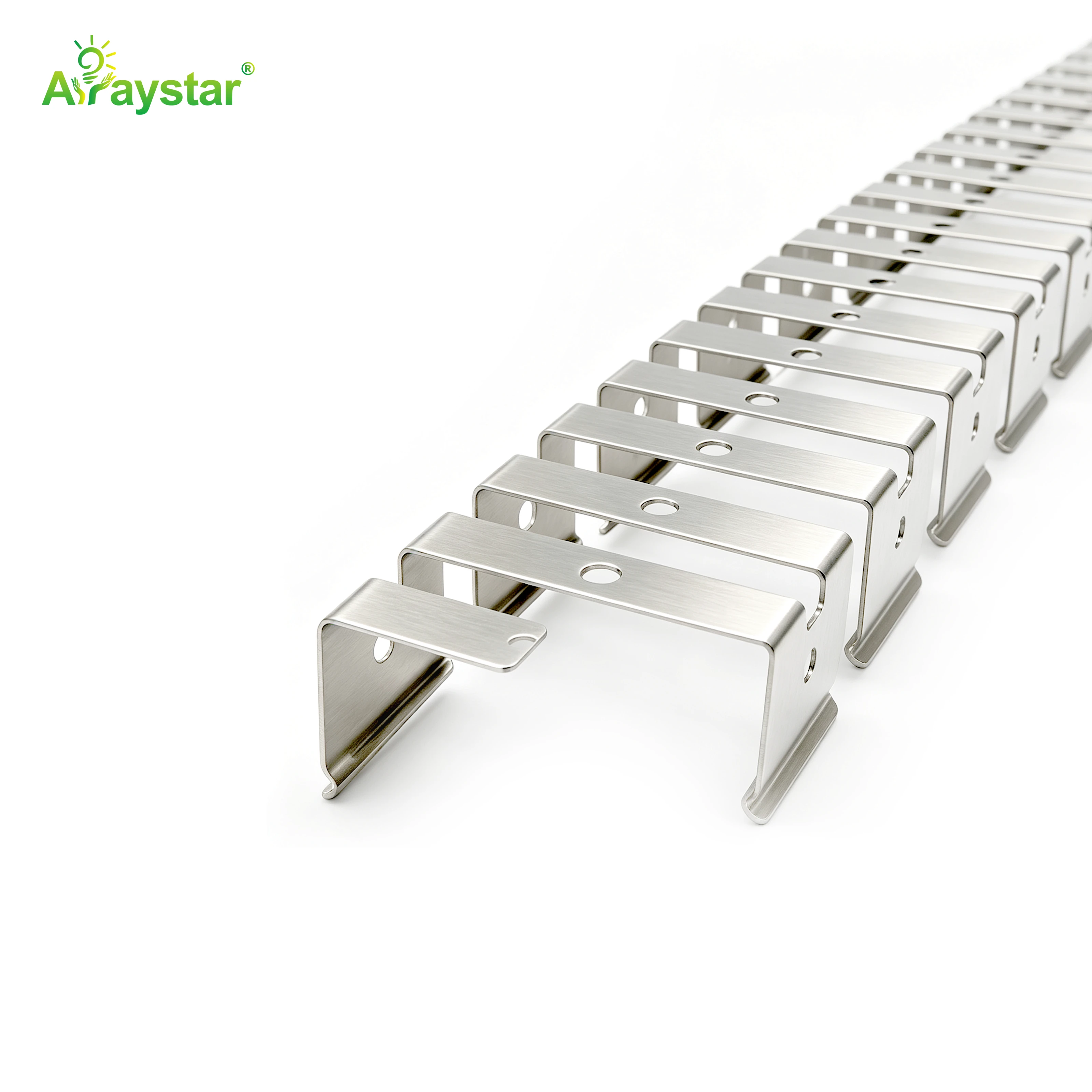 ART-3020 Stainless Steel Flexible Mounting Clips / Profile Channel for LED Strips, 50m/Carton Bulk Pack