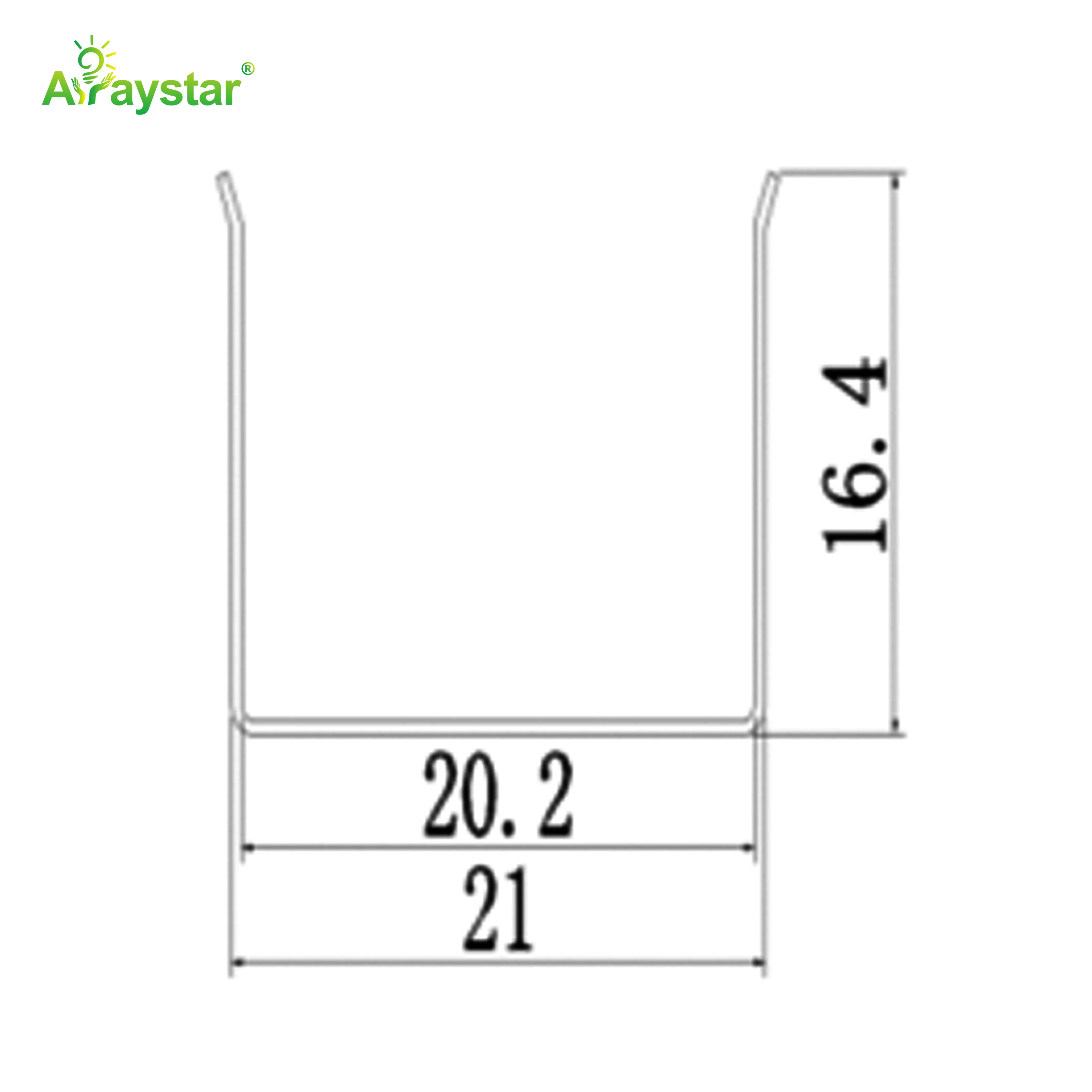 ART-2020 Stainless Steel Flexible Mounting Clips / Profile Channel for LED Strips, 100m/Carton Bulk Pack