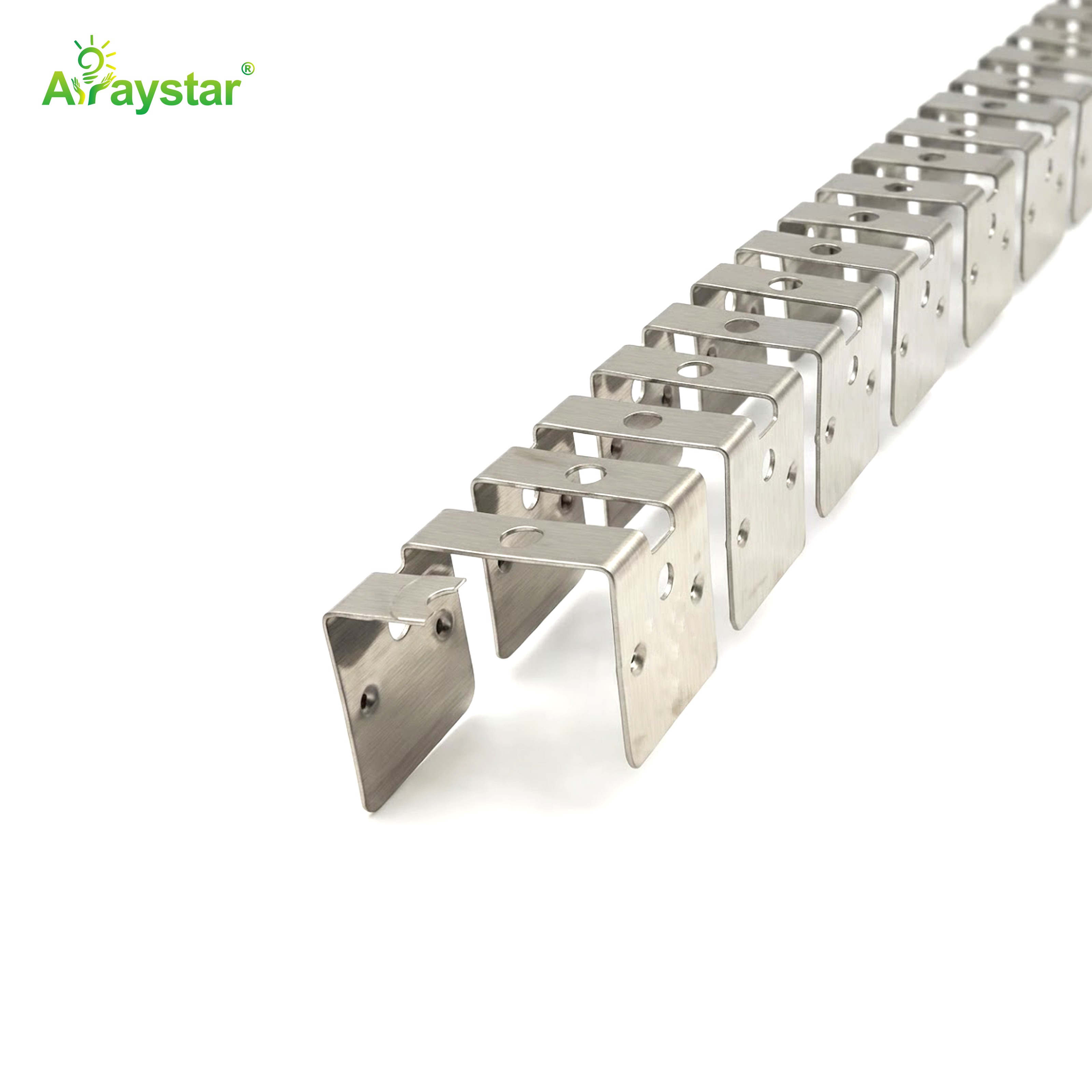 ART-1616 Stainless Steel Flexible Mounting Clips / Profile Channel for LED Strips, 100m/Carton Bulk Pack