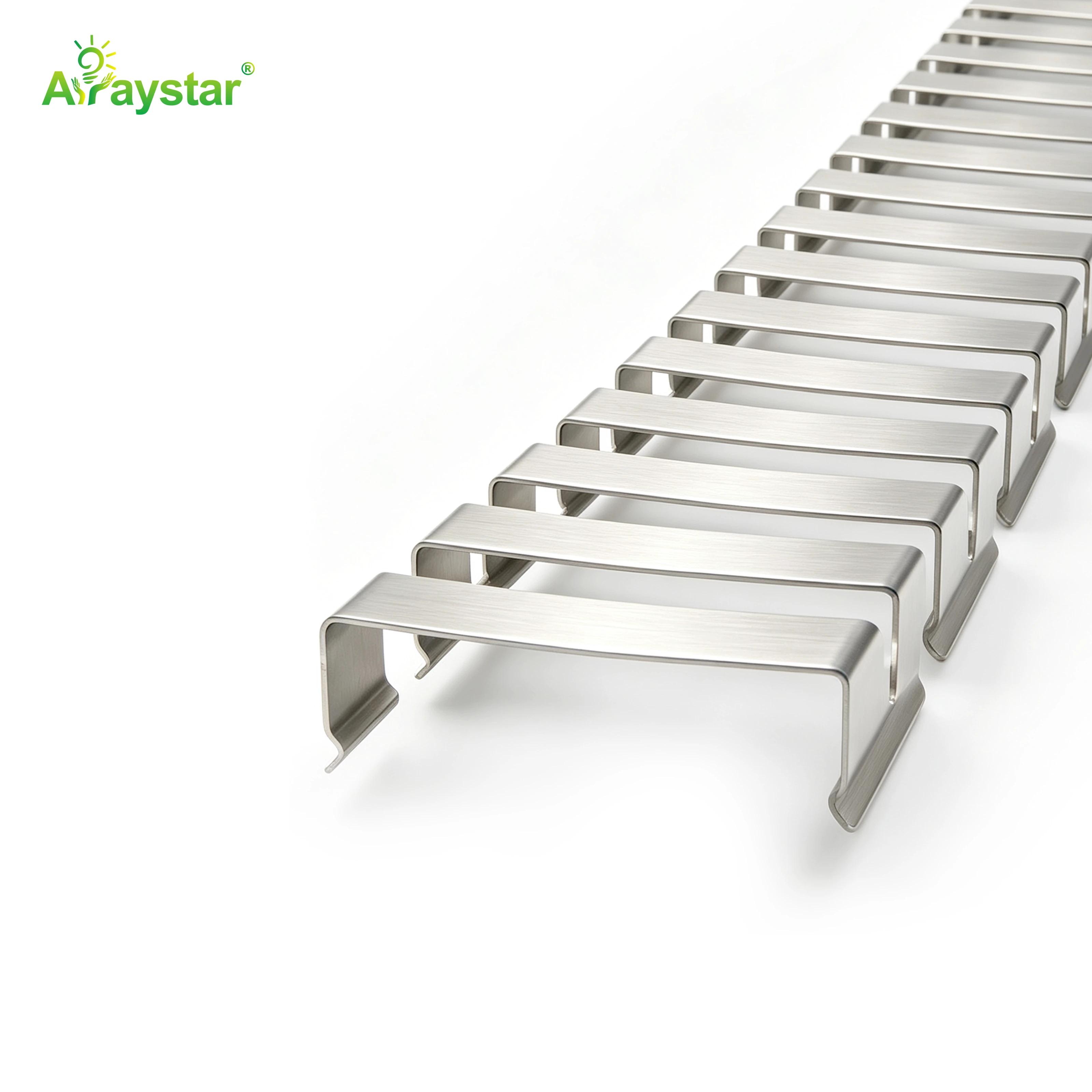 ART-3010 Stainless Steel Flexible Mounting Clips / Profile Channel for LED Strips, 100m/Carton Bulk Pack