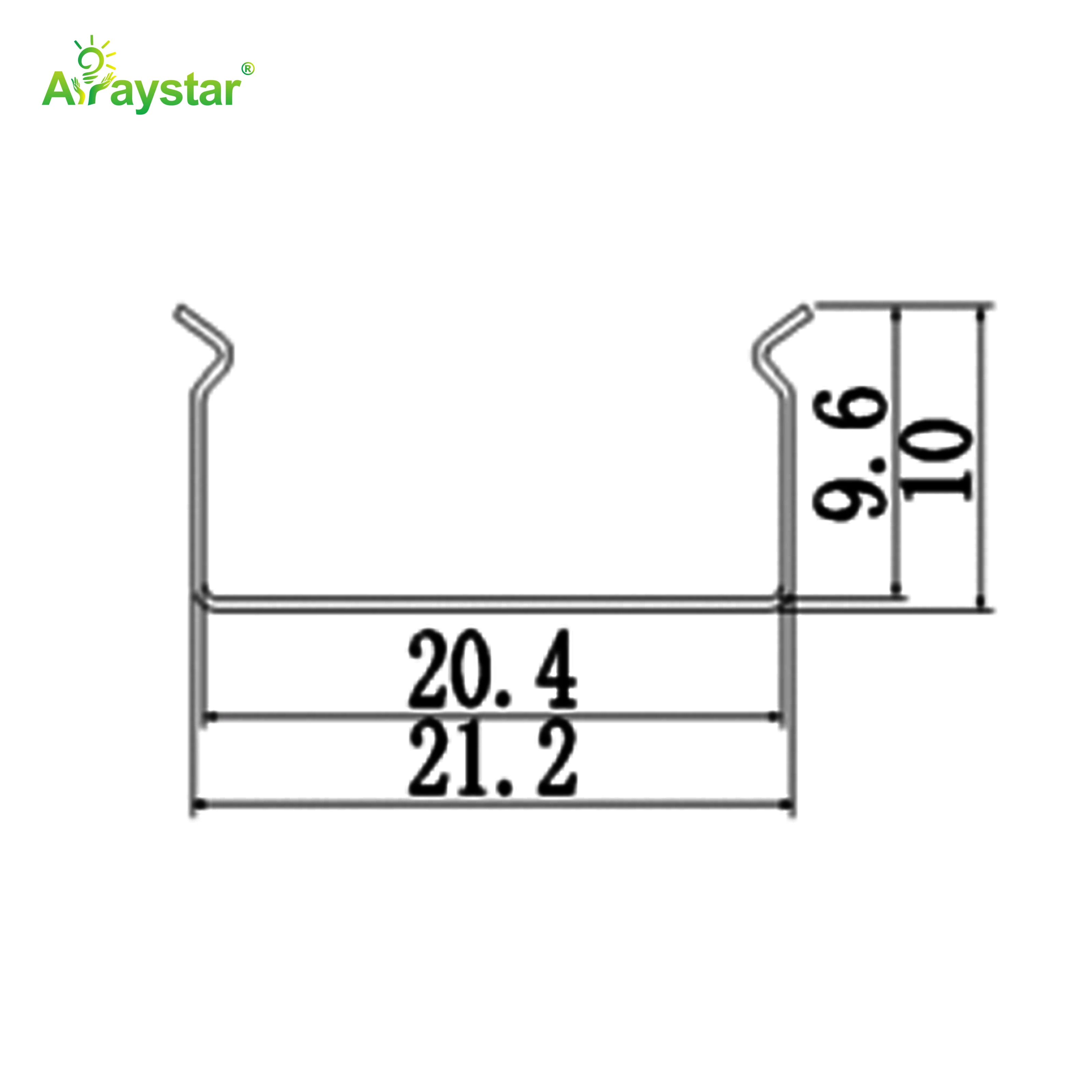 ART-2010 Stainless Steel Flexible Mounting Clips / Profile Channel for LED Strips, 100m/Carton Bulk Pack