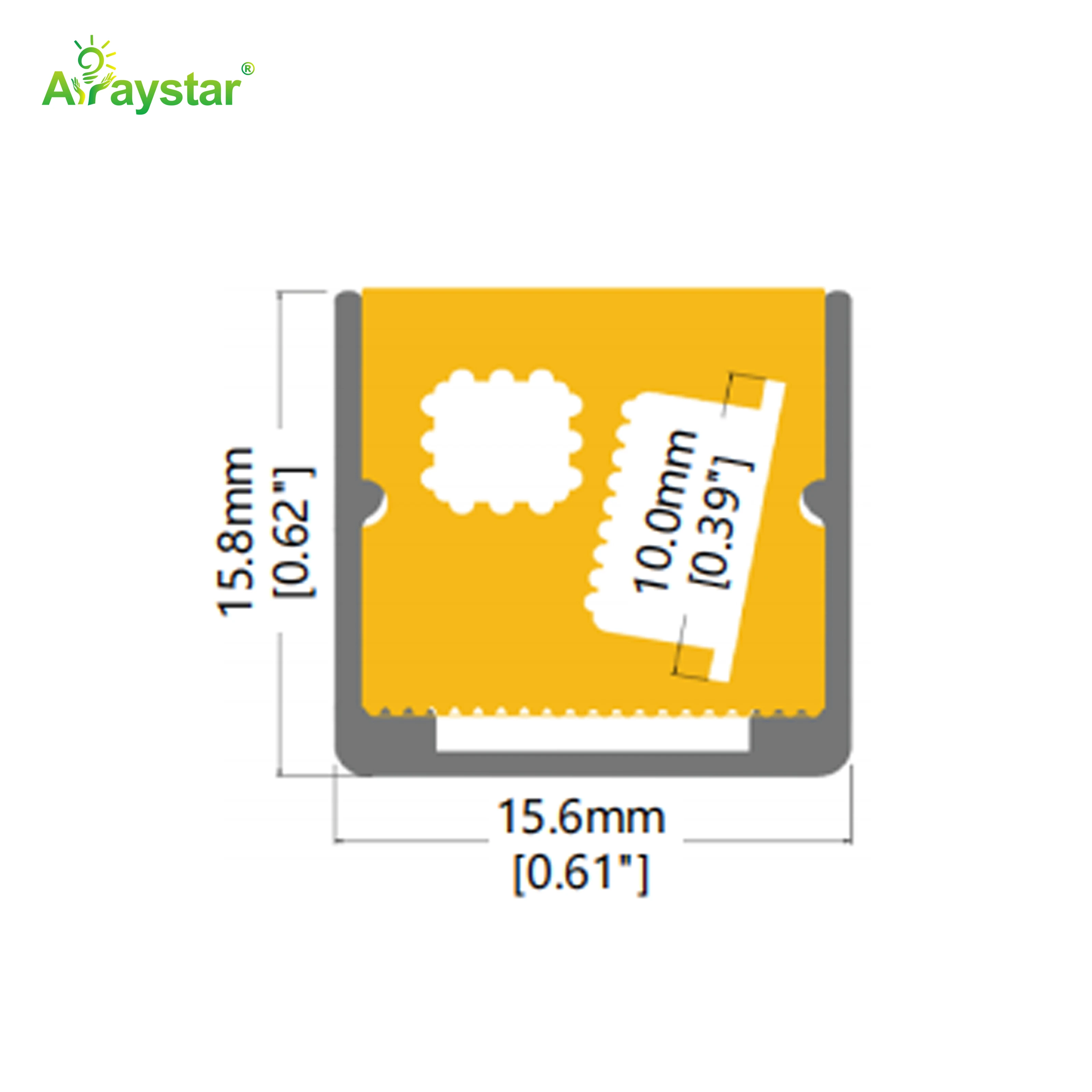 ART-1616/AL/FLEX/N Flexible Aluminum Profile for 1414 Neon Strip, Recessed Flexible LED Channel