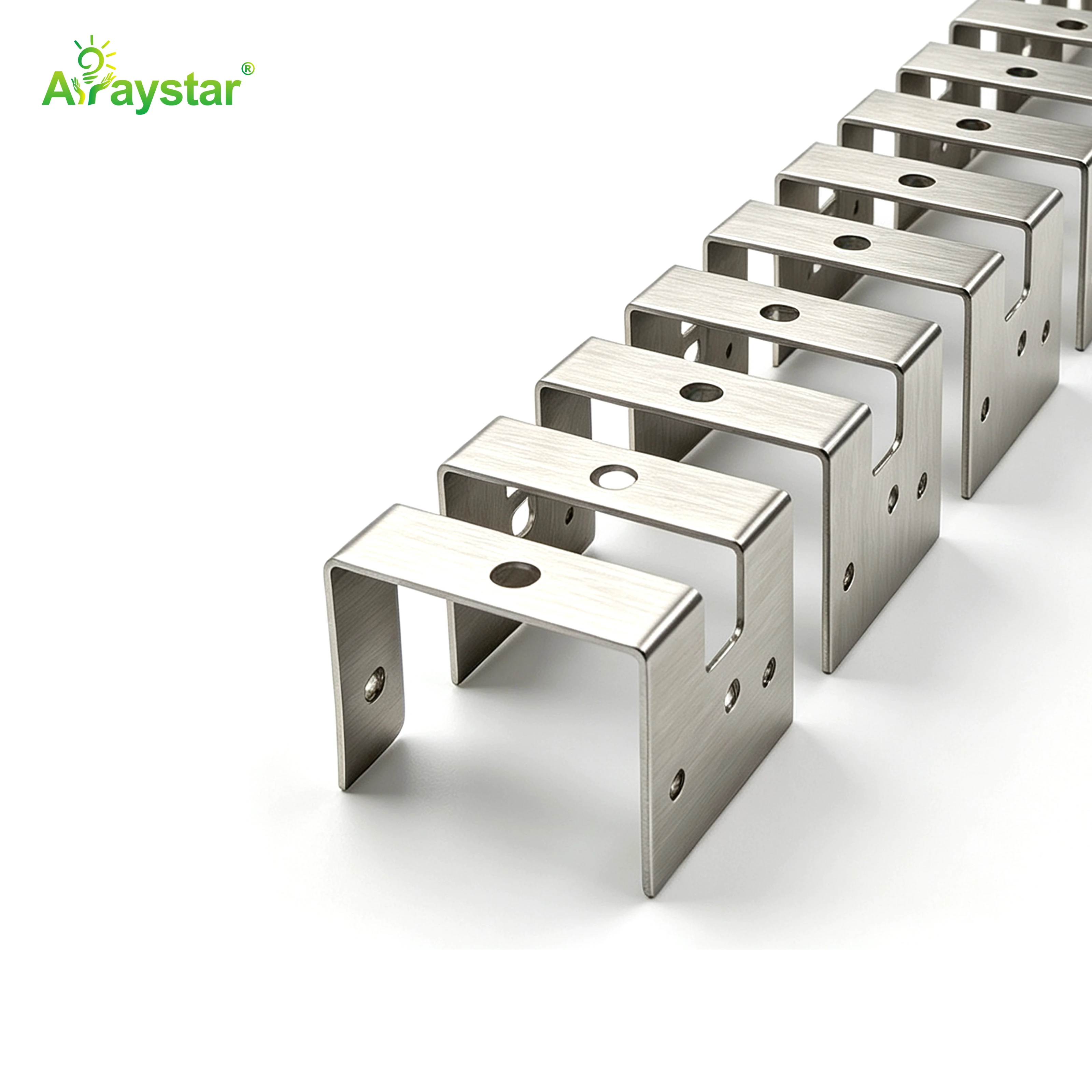 ART-2020 Stainless Steel Flexible Mounting Clips / Profile Channel for LED Strips, 100m/Carton Bulk Pack