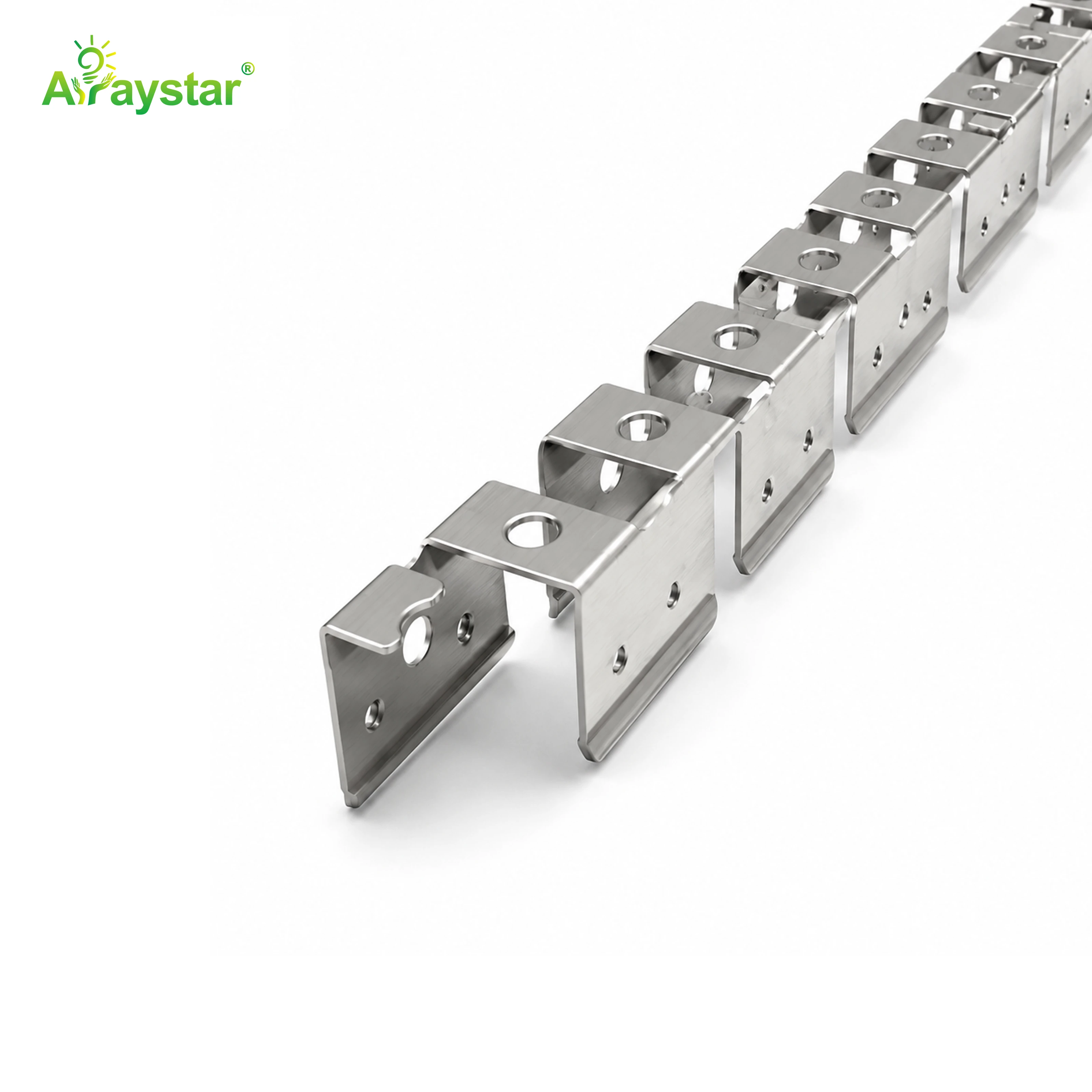 ART-1212 Stainless Steel Flexible Mounting Clips / Profile Channel for LED Strips, Bulk Pack