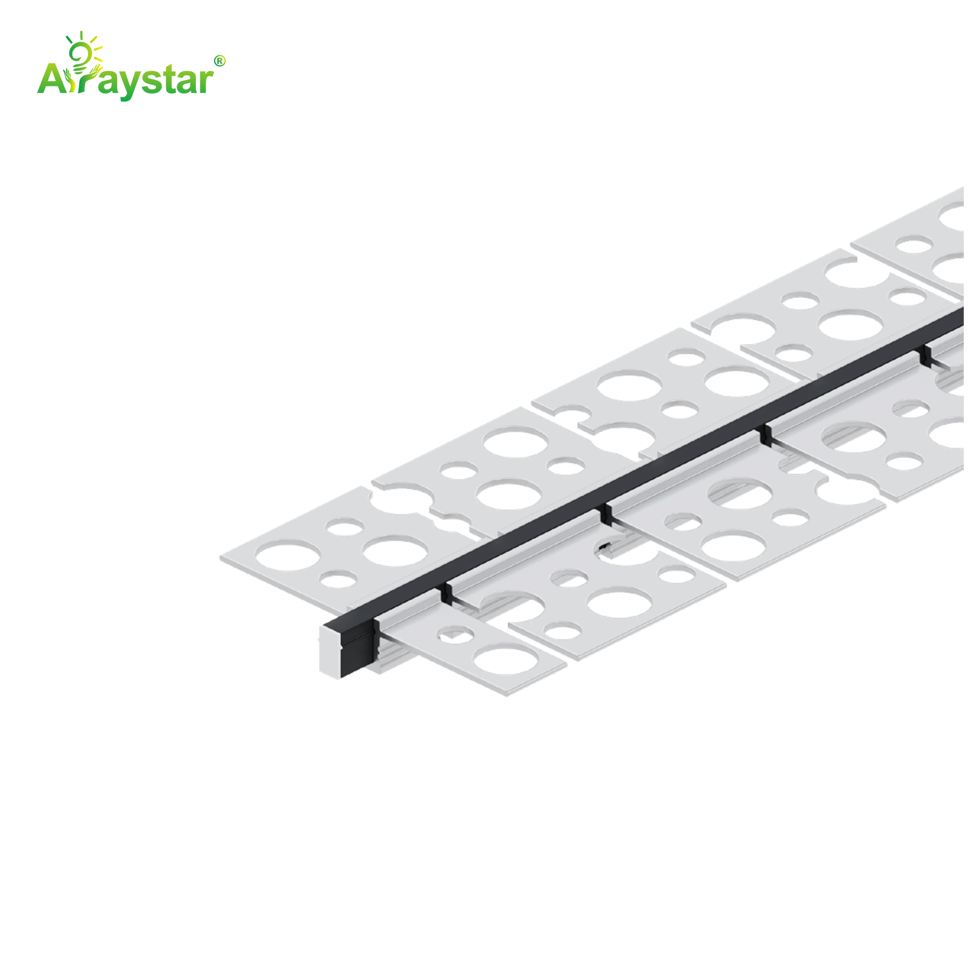 ART-4707/AL/FLEX/N Flexible Aluminum Profile for 0306 Neon Strip, Recessed Flexible LED Channel