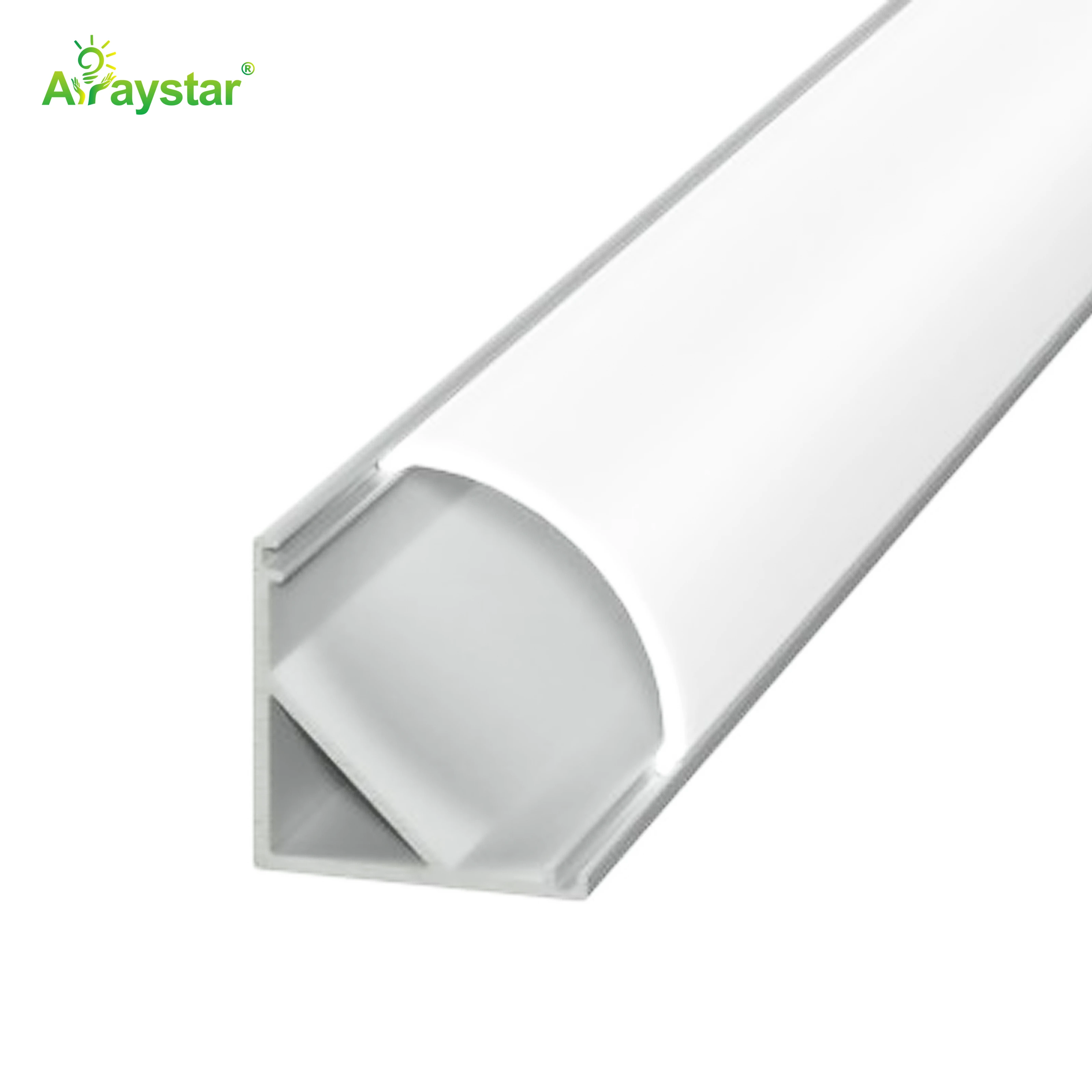 ART-1506 Silver Color Aluminum Profile LED Channel with Cover, End Caps, and Mounting Clips