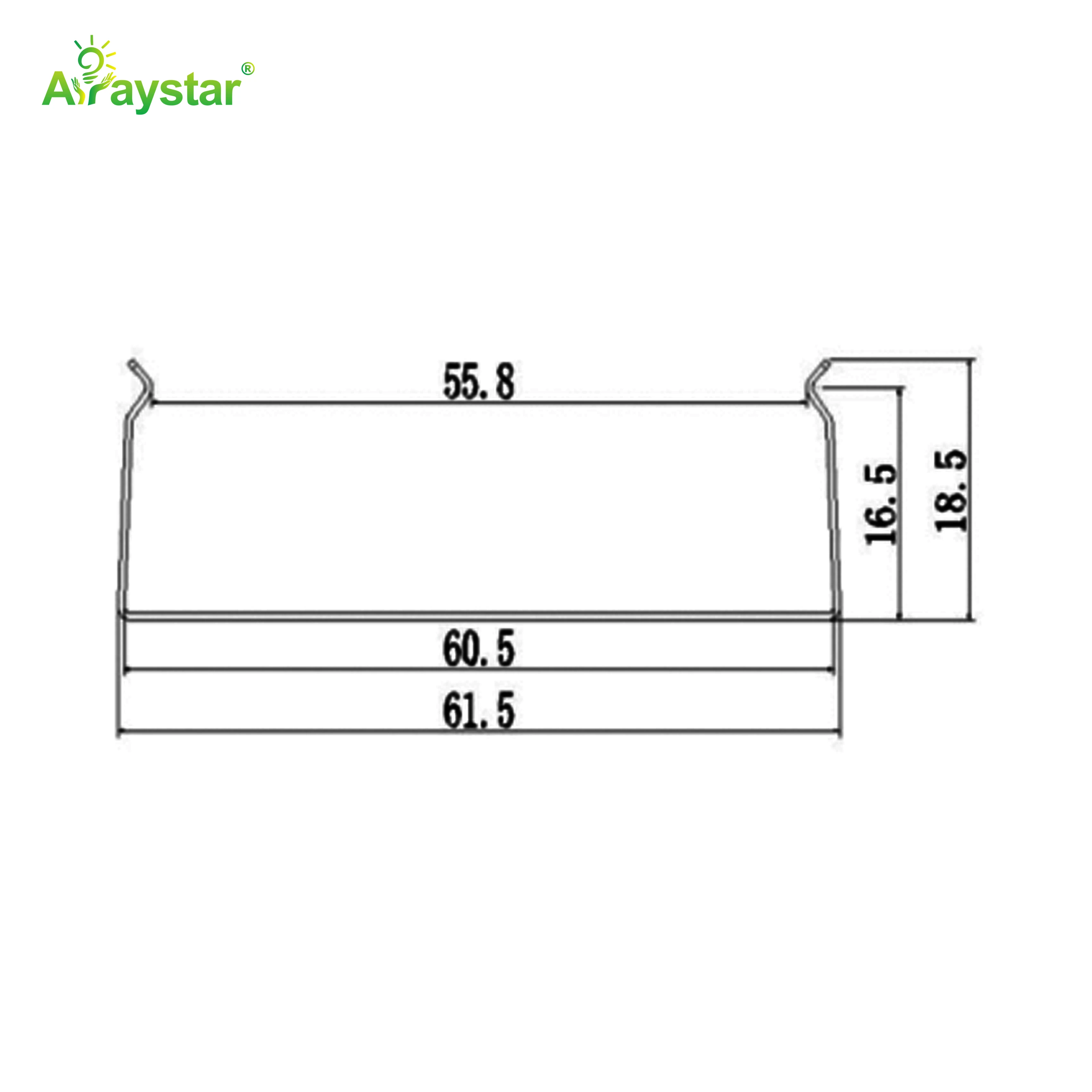 ART-6025 / ART-6030 Stainless Steel Flexible Mounting Clips / Profile Channel for LED Strips, 50m/Carton Bulk Pack