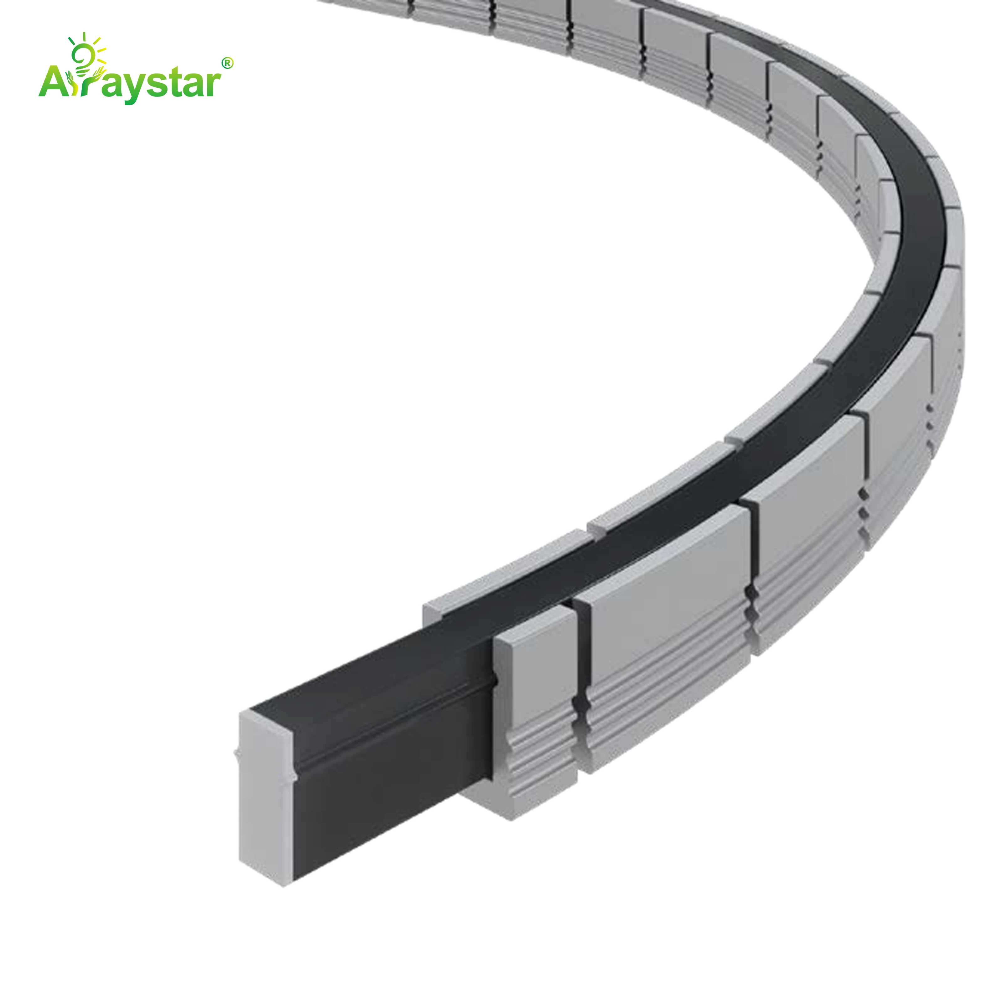 ART-0607/AL/FLEX/N Flexible Aluminum Profile for 0306 Neon Strip, Recessed Flexible LED Channel