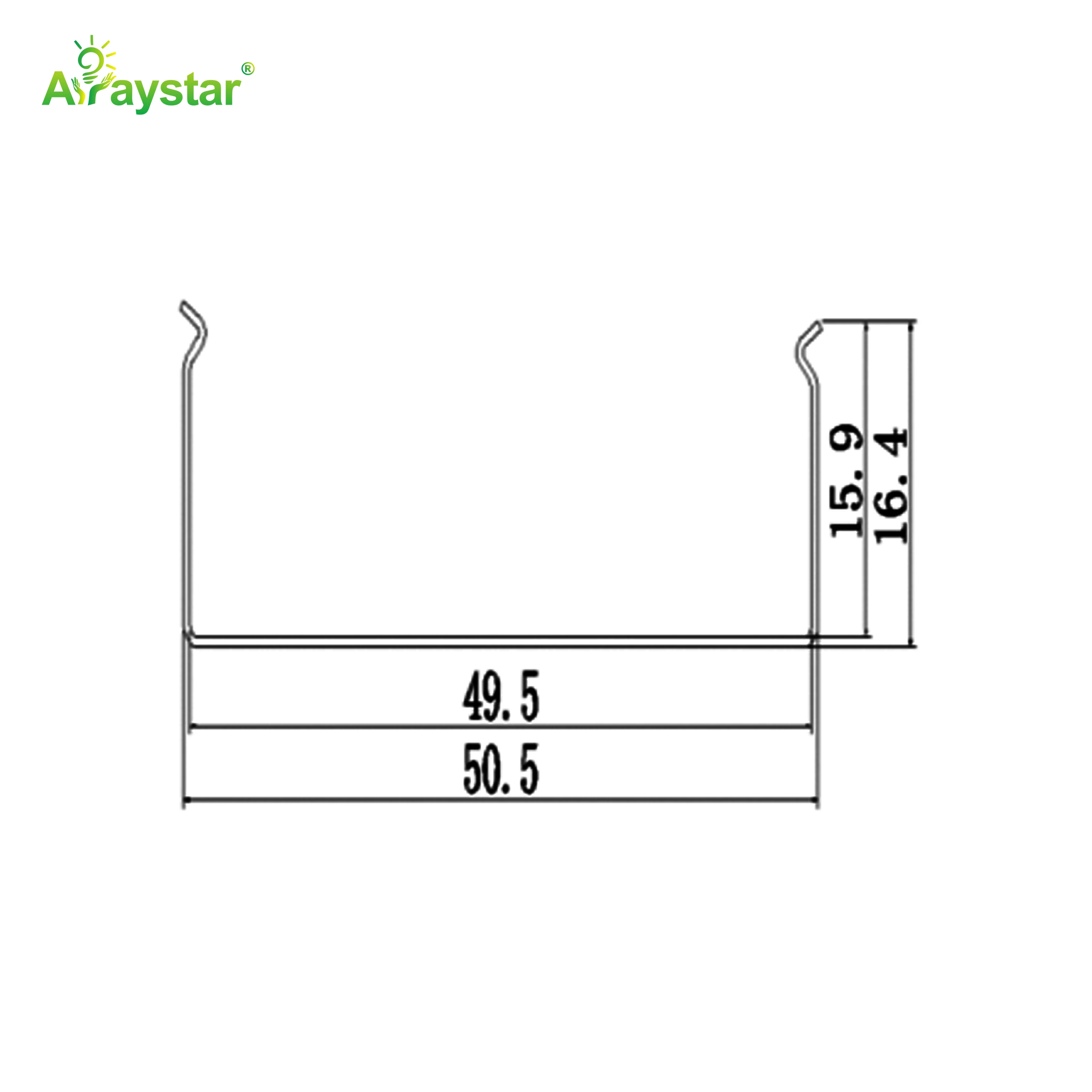 ART-5025 Stainless Steel Flexible Mounting Clips / Profile Channel for LED Strips, 50m/Carton Bulk Pack