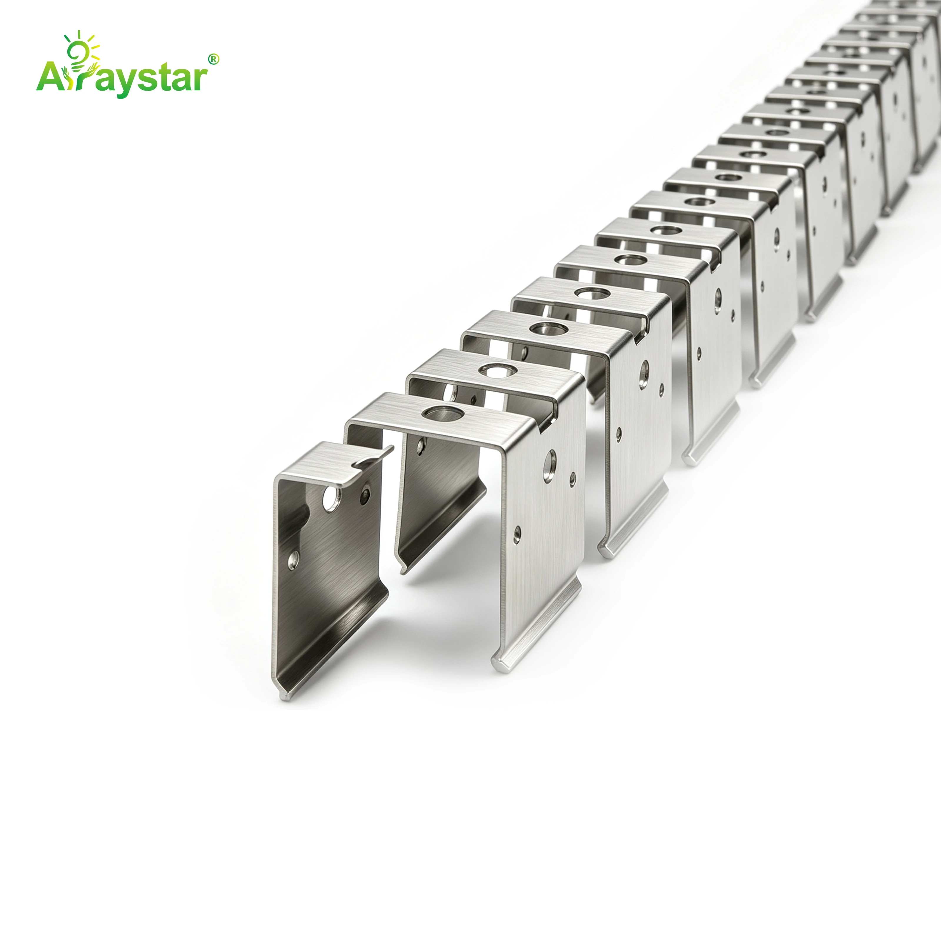 ART-1220 Stainless Steel Flexible Mounting Clips / Profile Channel for LED Strips, 100m/Carton Bulk Pack