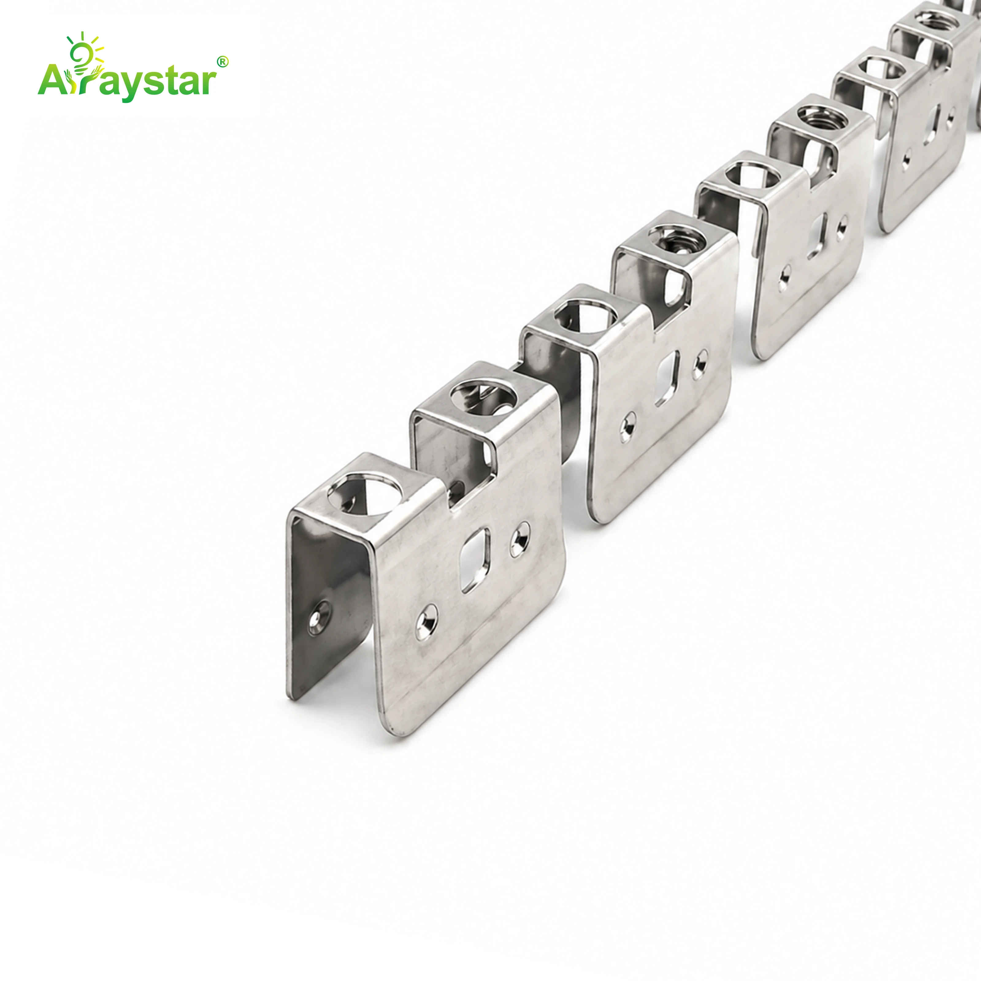 ART-0410 Stainless Steel Flexible Mounting Clips / Profile Channel for LED Strips, 100m/Carton Bulk Pack