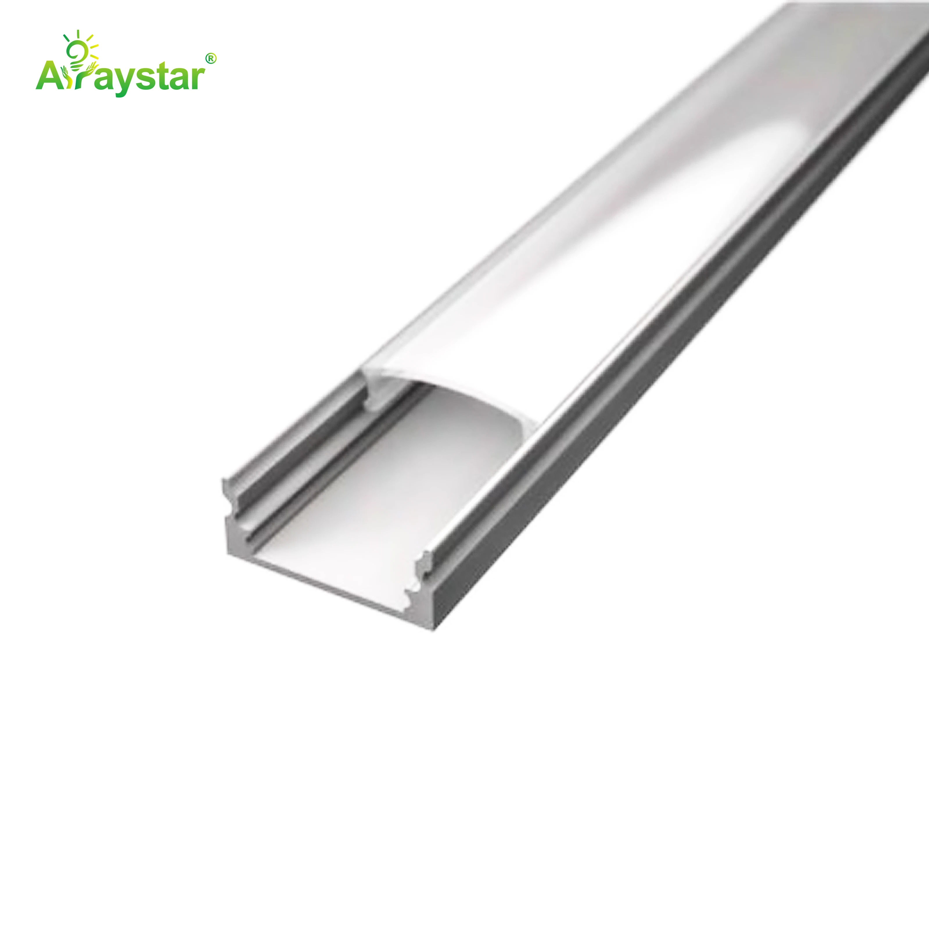 ART-AL1708 Silver Aluminum Profile with Diffuser Cover for LED Strip Lights (1M/2M)