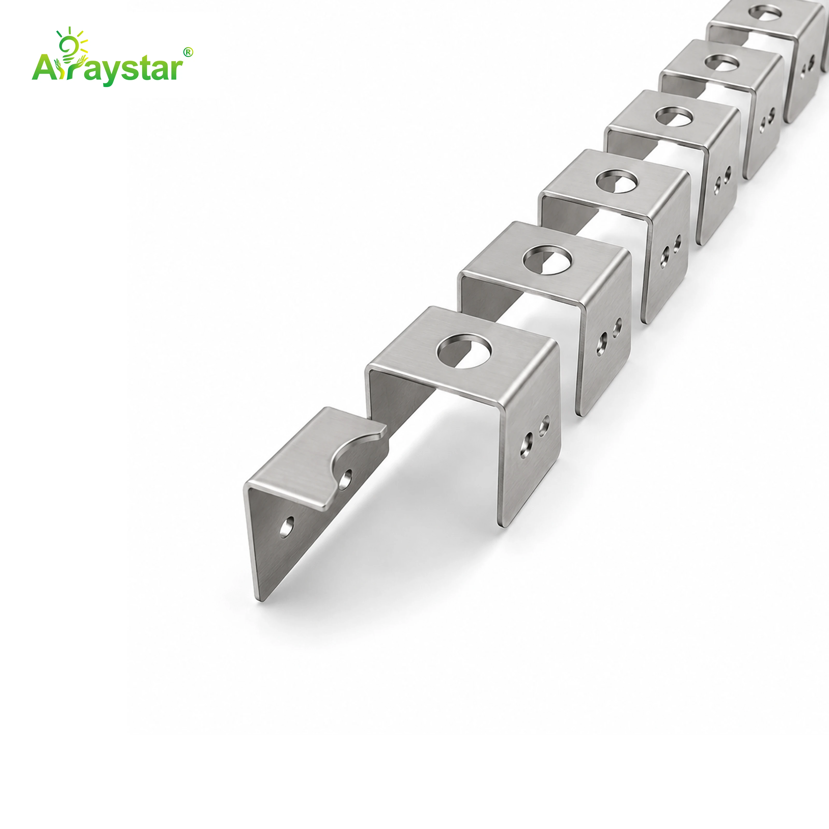 ART-1010 Stainless Steel Flexible Mounting Clips / Profile Channel for LED Strips, 100m/Carton Bulk Pack