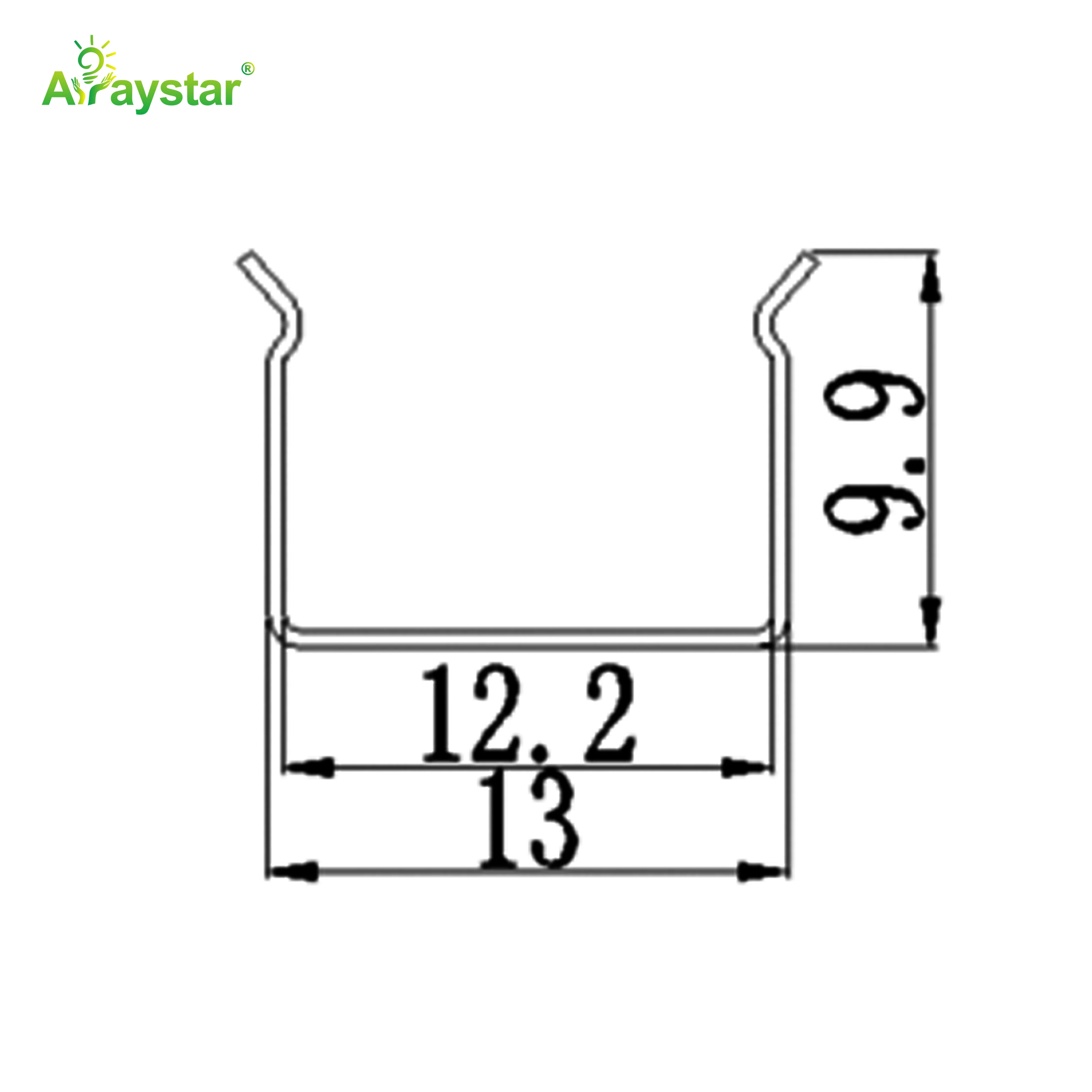 ART-1212 Stainless Steel Flexible Mounting Clips / Profile Channel for LED Strips, Bulk Pack