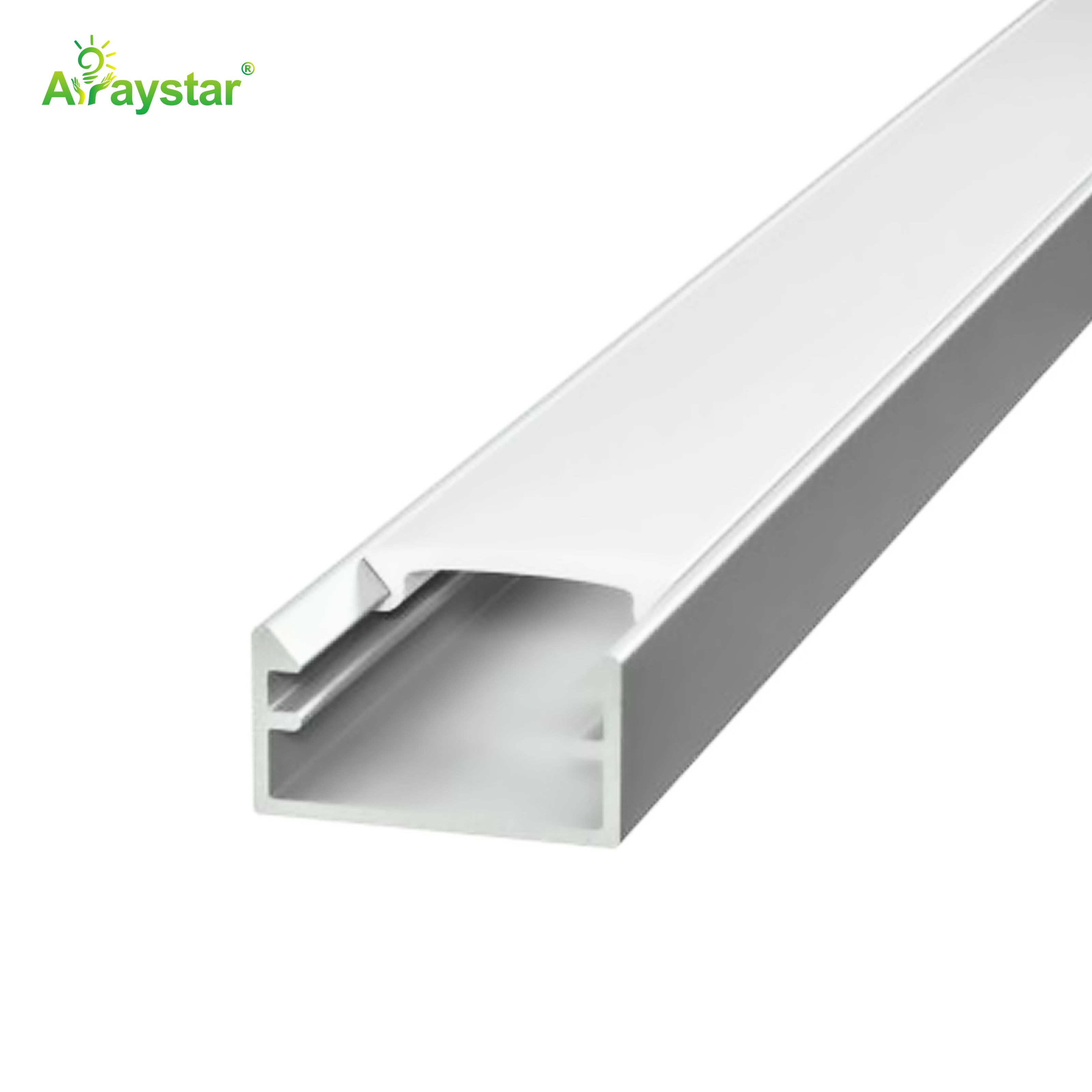 ART-AL1407 Silver Aluminum Profile with Diffuser Cover for LED Strip Lights (1M/2M)