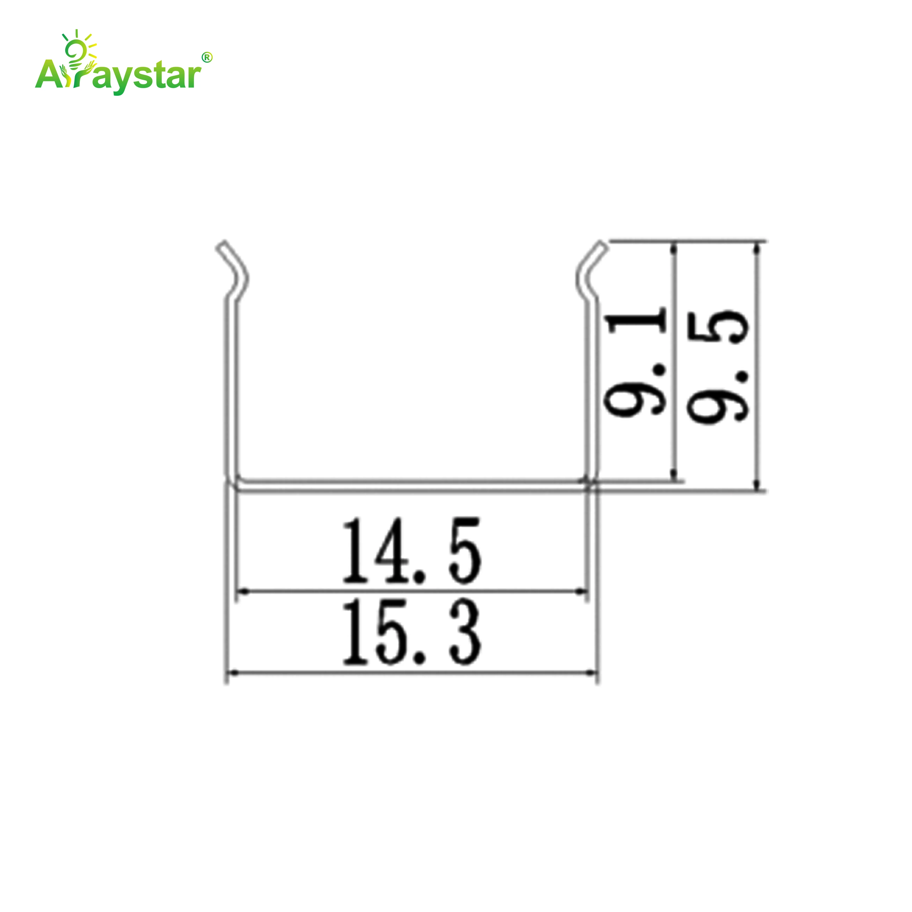 ART-1414 Stainless Steel Flexible Mounting Clips / Profile Channel for LED Strips, 100m/Carton Bulk Pack